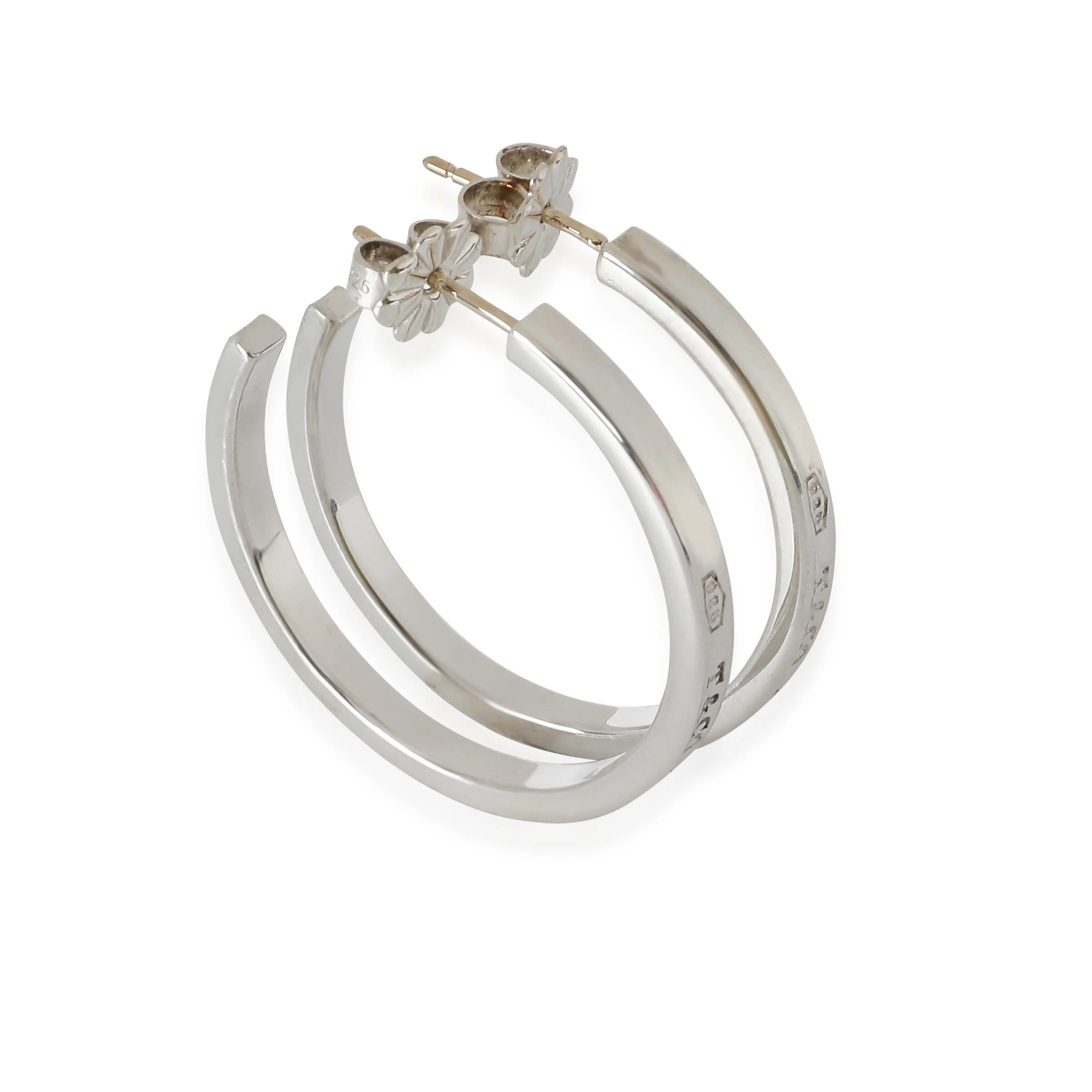 1837 Medium Hoop in Sterling Silver - Image 2