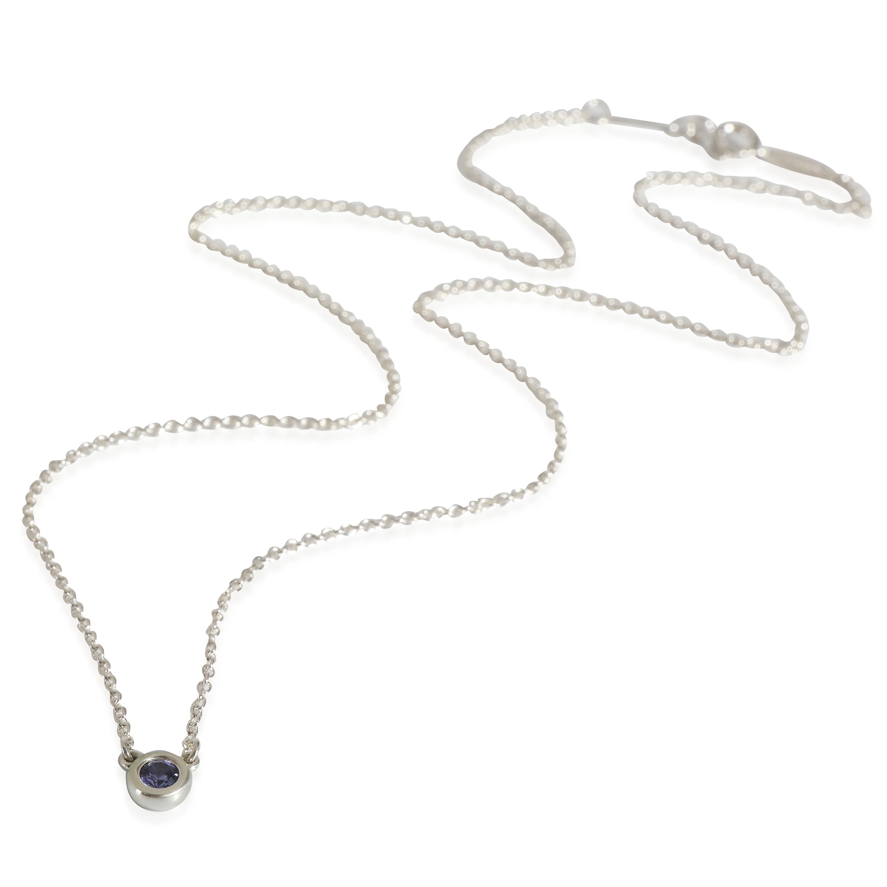 Elsa Peretti Tanzanite Fashion Necklace in Sterling Silver - Image 2