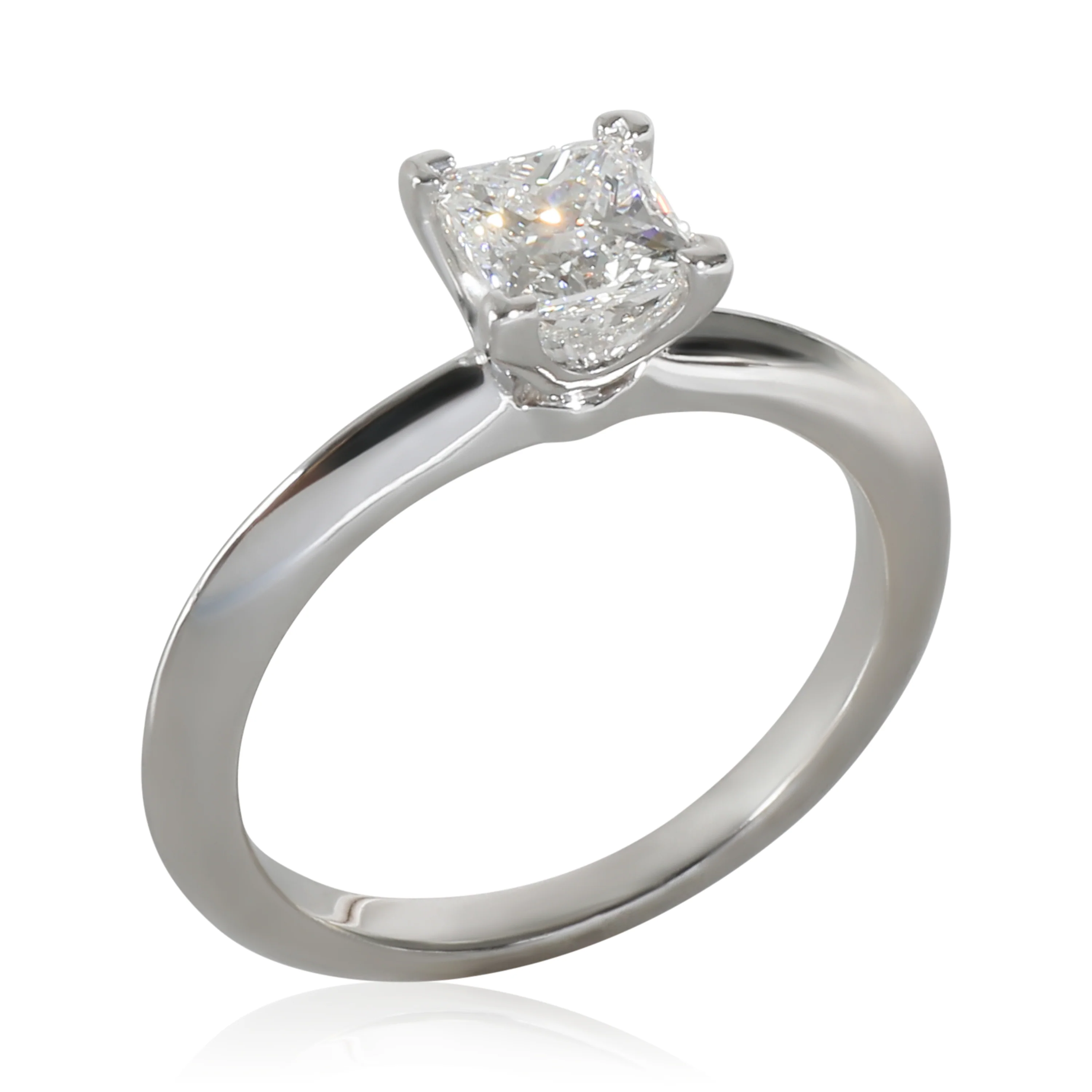 Tiffany Solitaire Engagement Ring in Platinum F VS1 0.57 CTW - Image 4