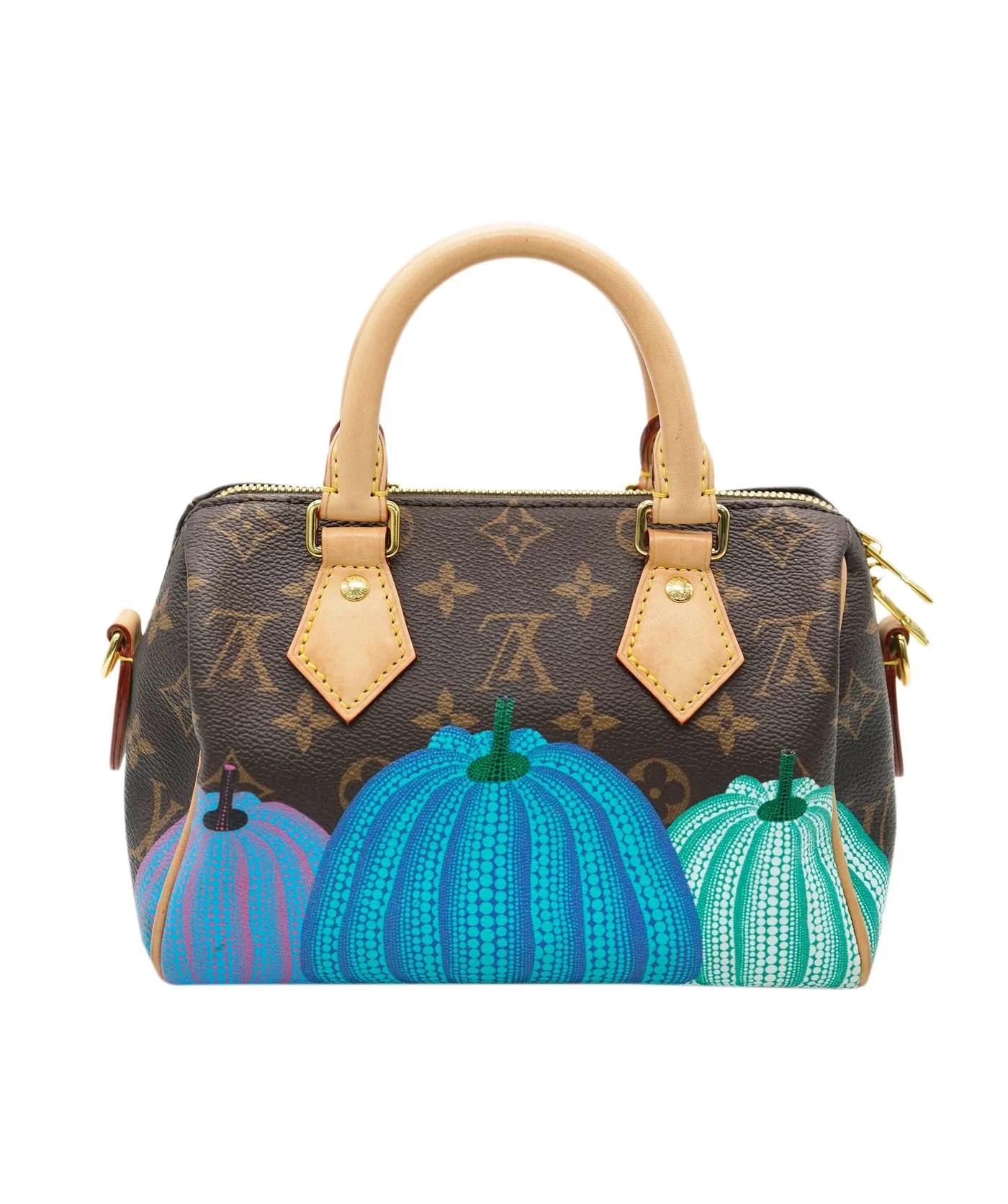 x YK Monogram Canvas Pumpkins Speedy Bandouliere 20 - Image 4
