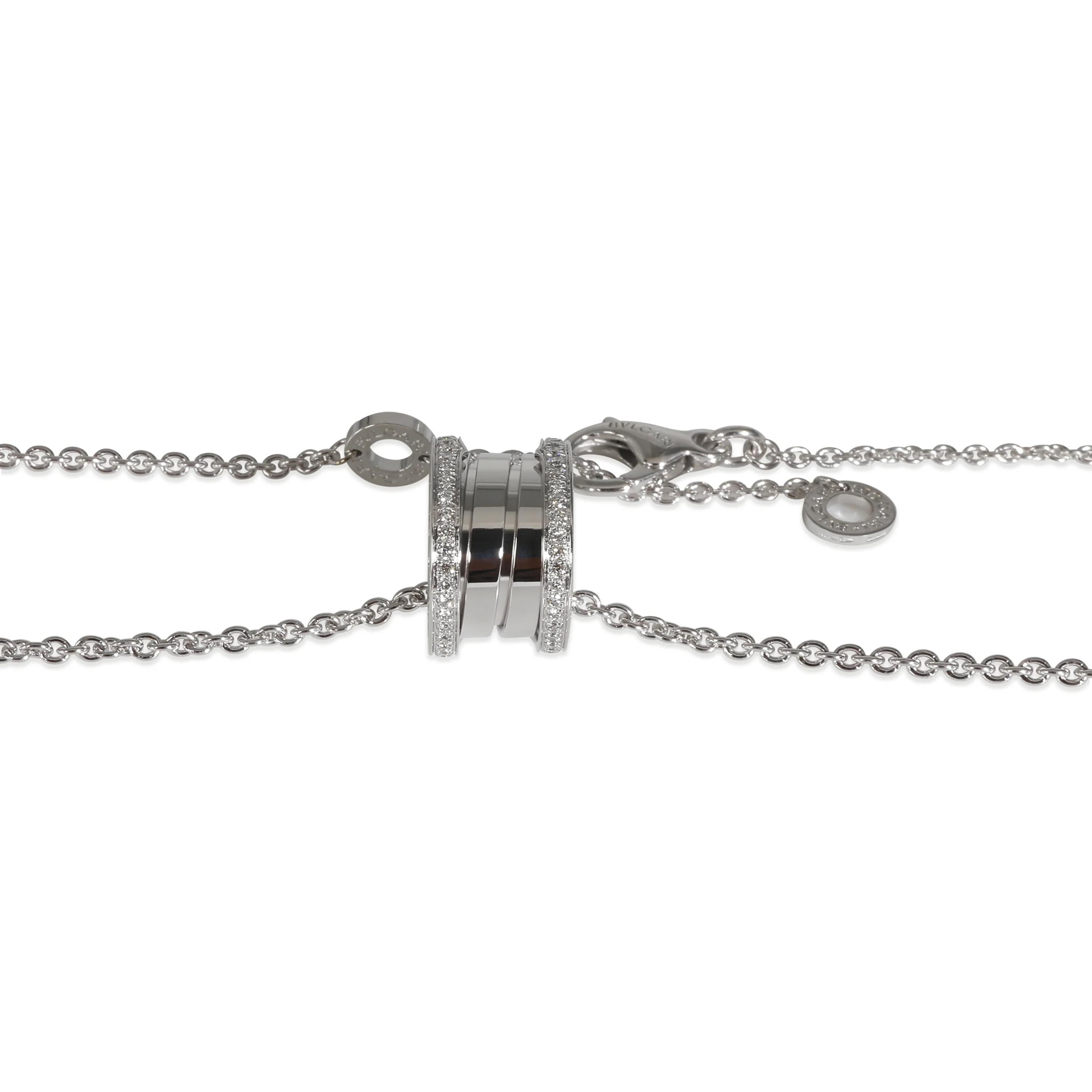 B.zero1 Fashion Necklace in 18k White Gold 0.38 CTW - Image 2