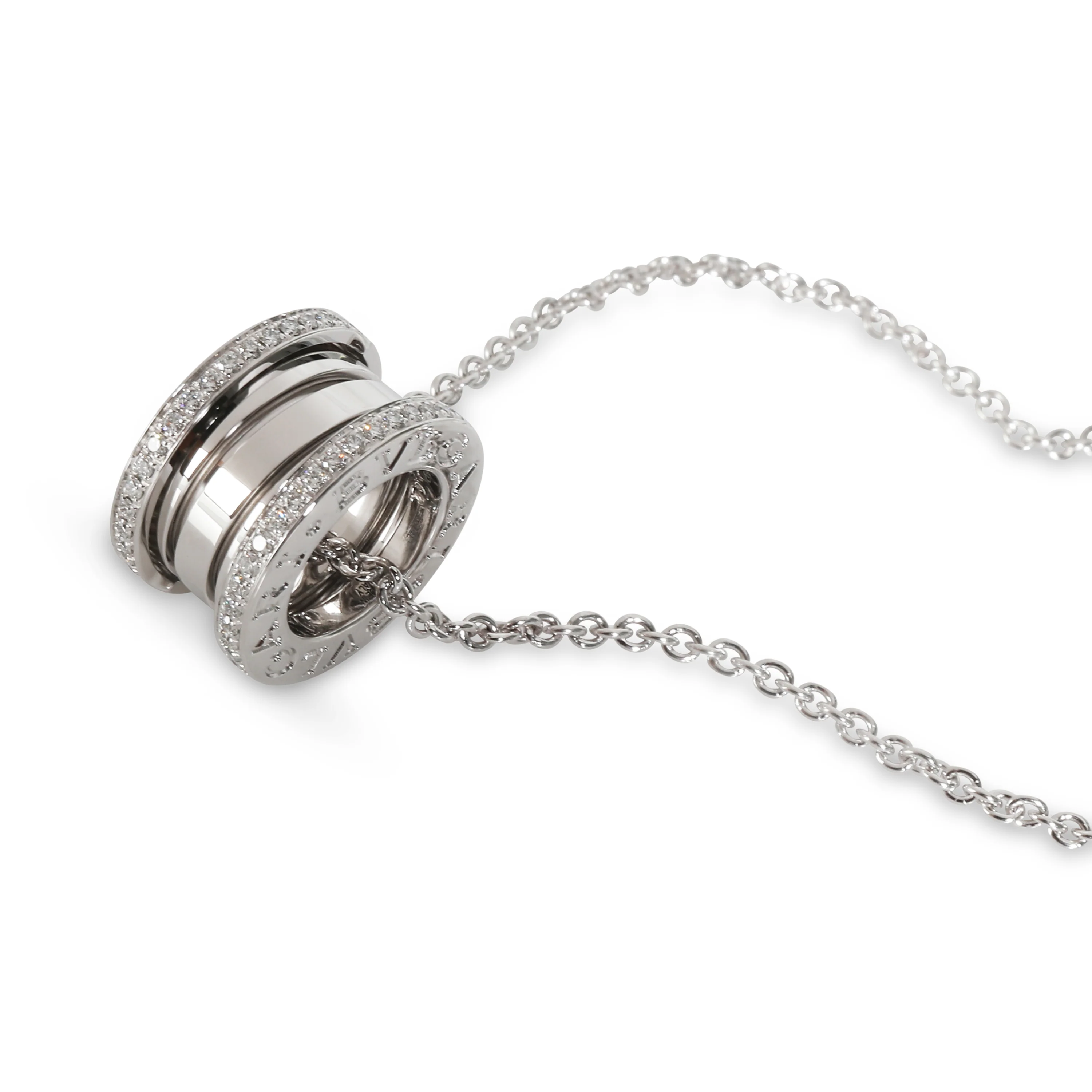 B.zero1 Fashion Necklace in 18k White Gold 0.38 CTW - Image 3