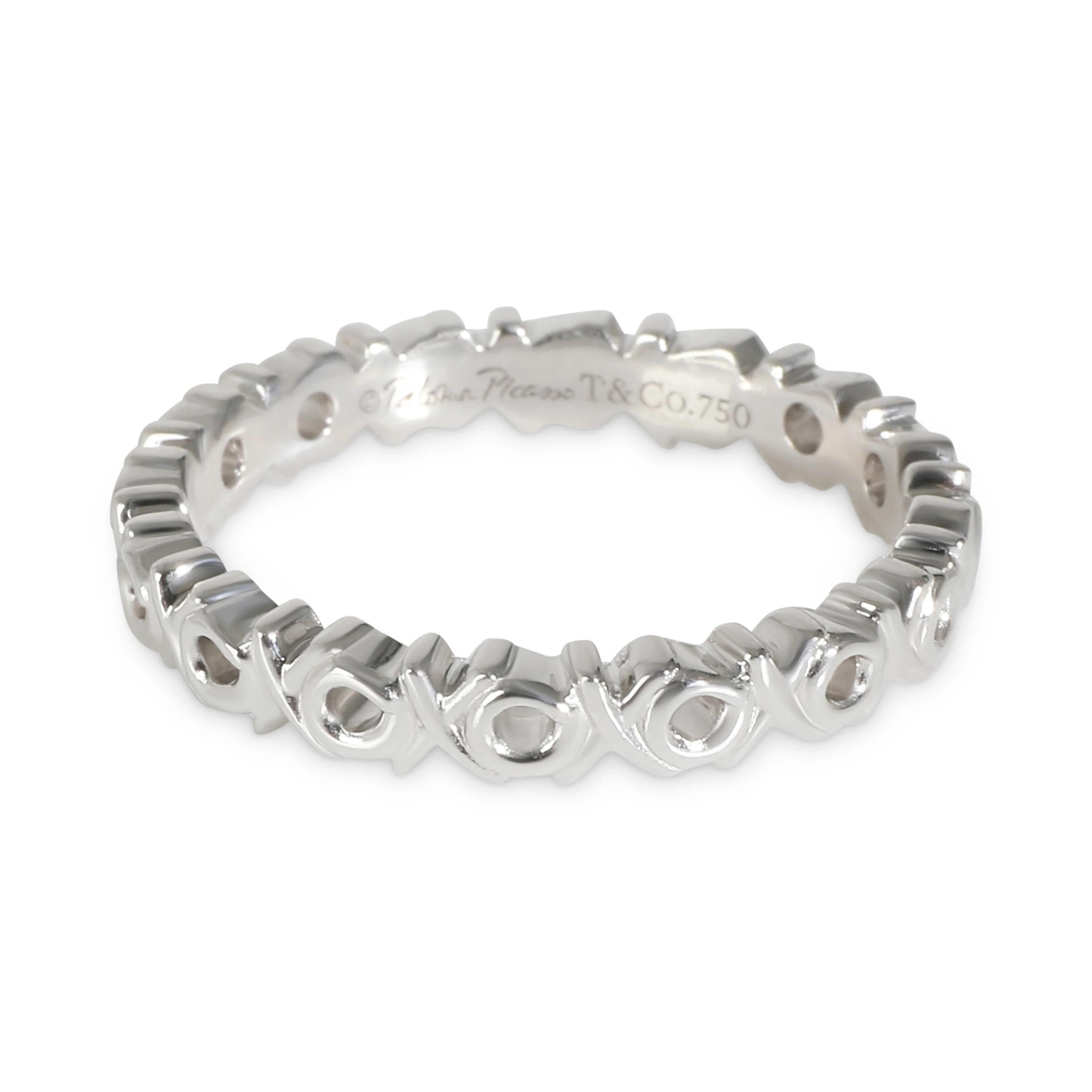 Paloma Picasso Fashion Ring in 18k White Gold 0.06 CTW