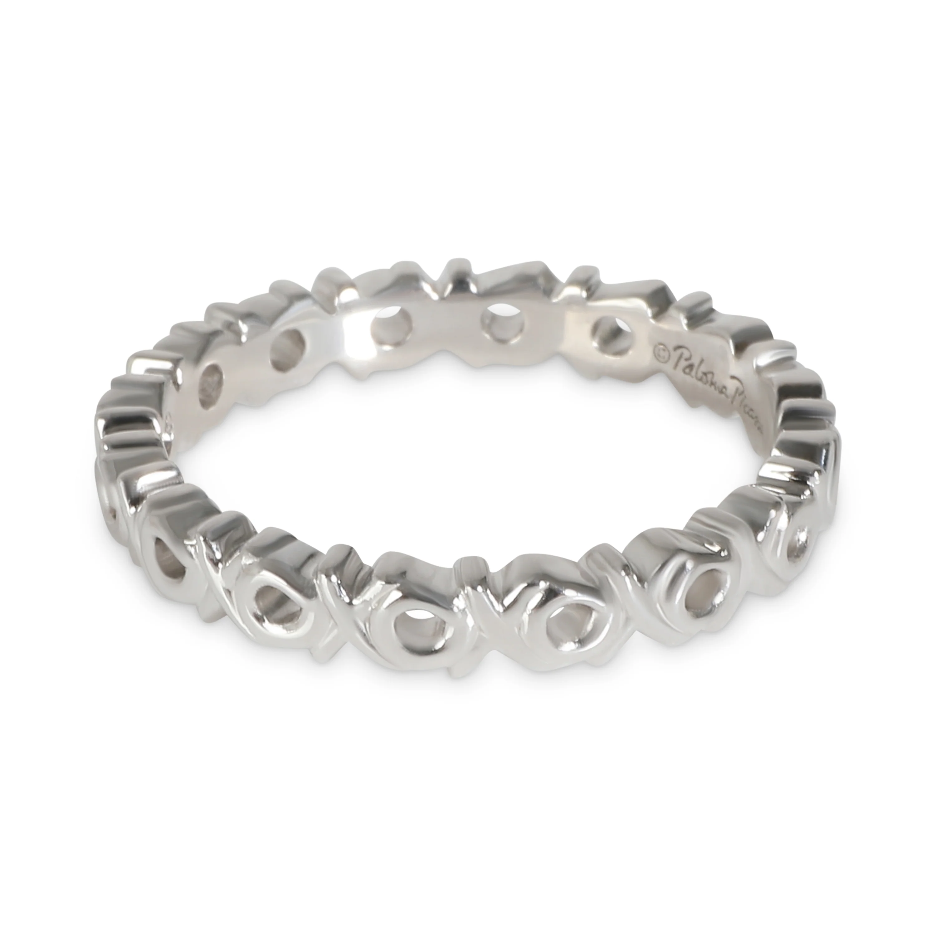 Paloma Picasso Fashion Ring in 18k White Gold 0.06 CTW - Image 2