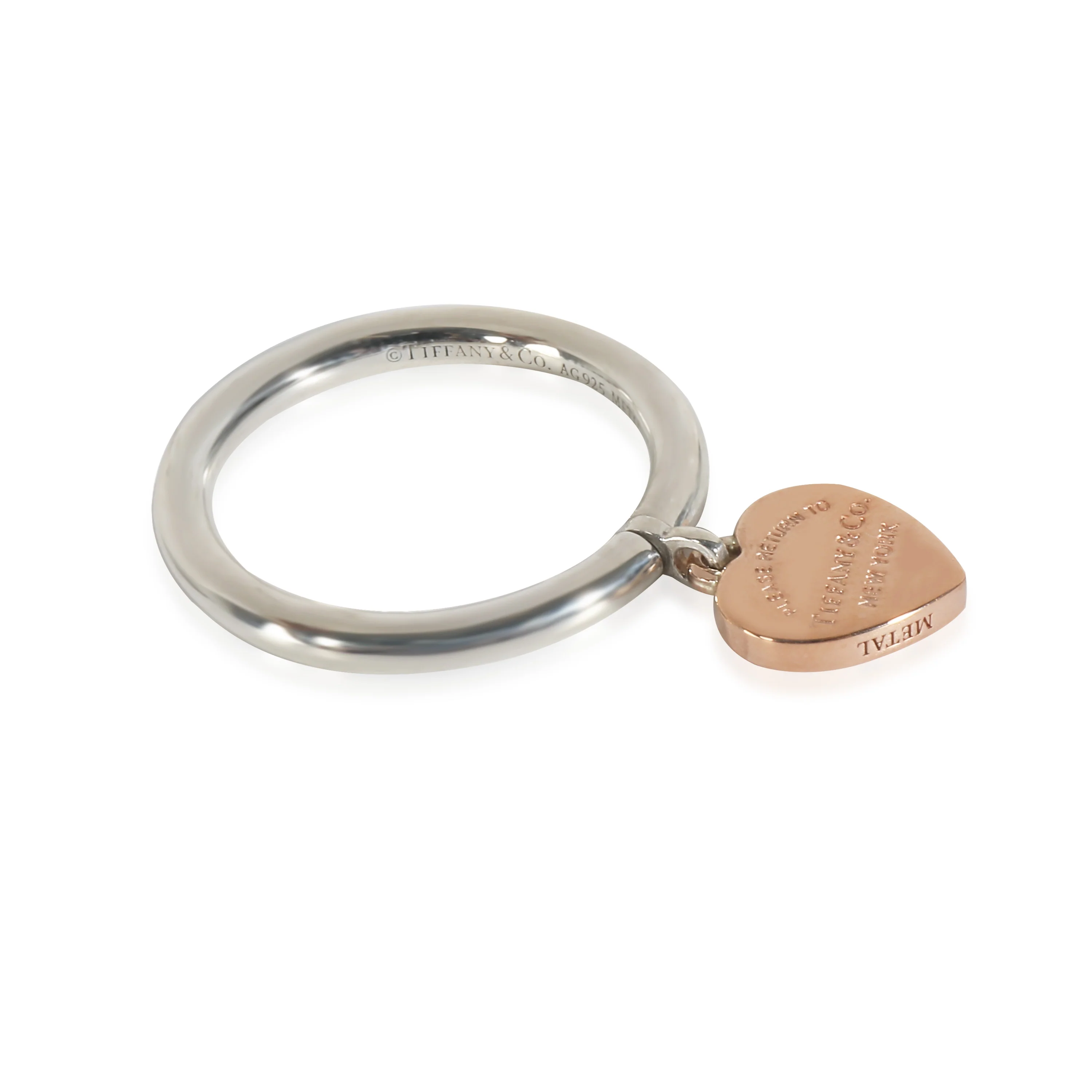 Return To Tiffany Charm Ring in Sterling Silver & Rubedo - Image 2