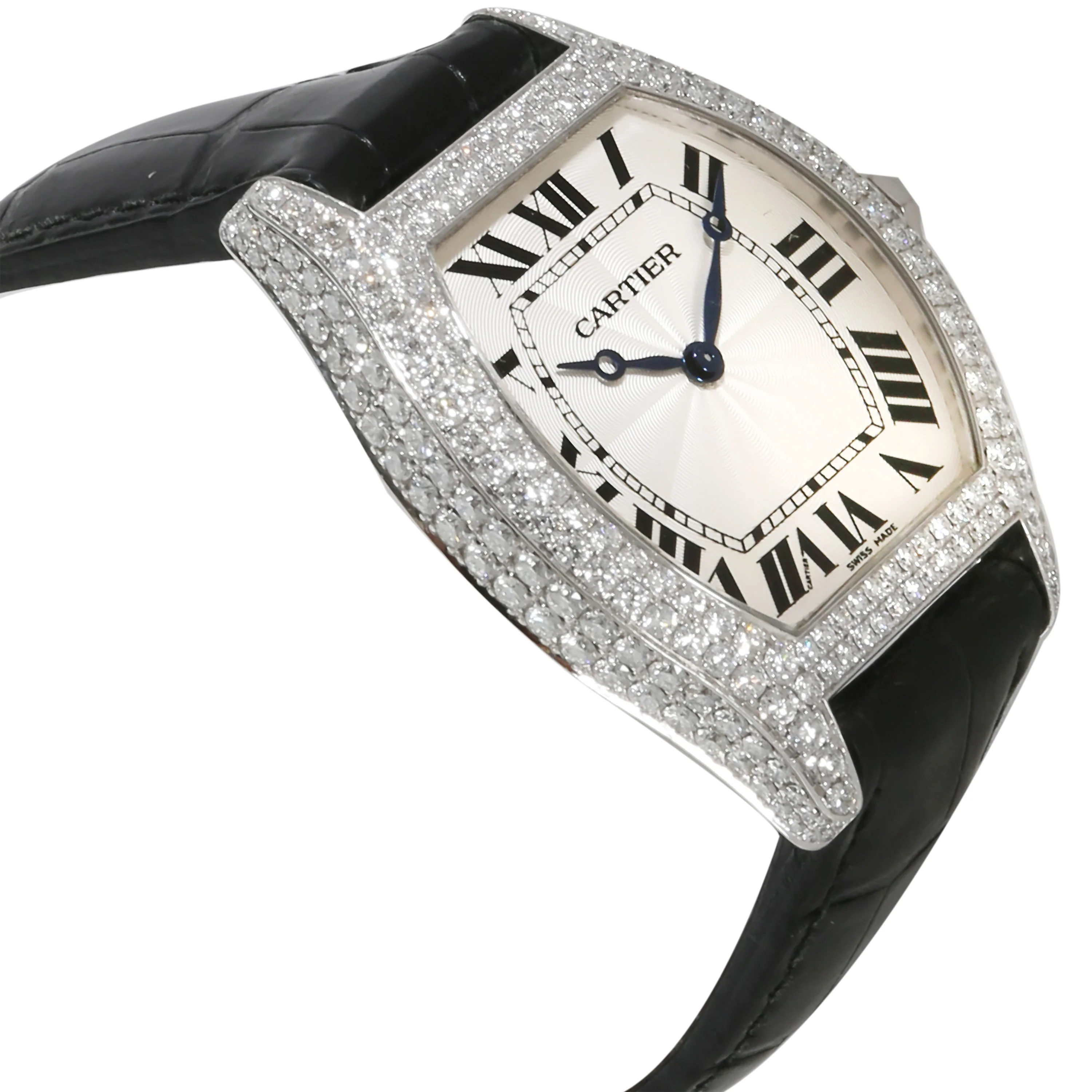 Tortue de Cartier WA504351 Unisex Watch in 18kt White Gold - Image 2
