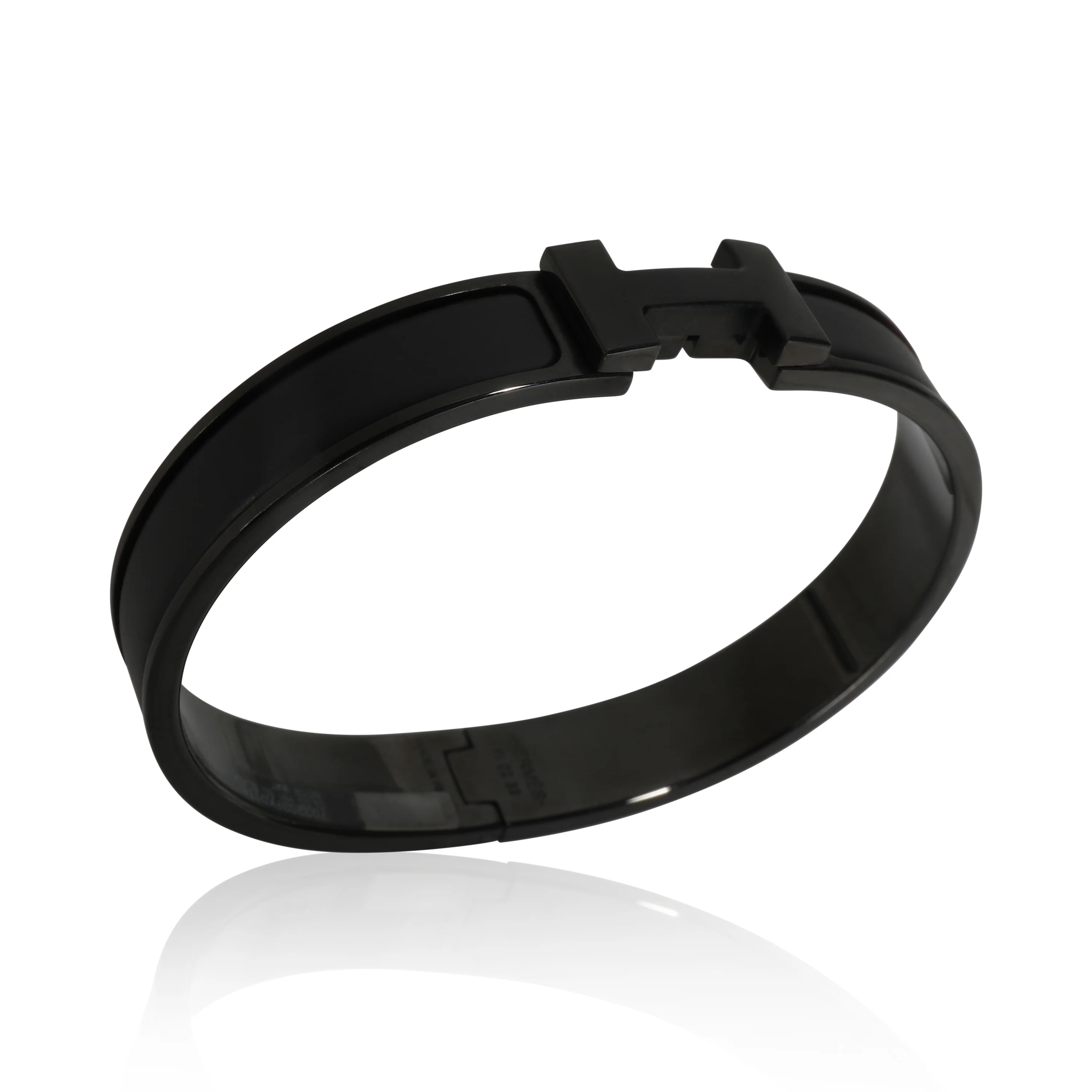 Hermes Clic HH So Black Bracelet In Noir Matte - Image 4