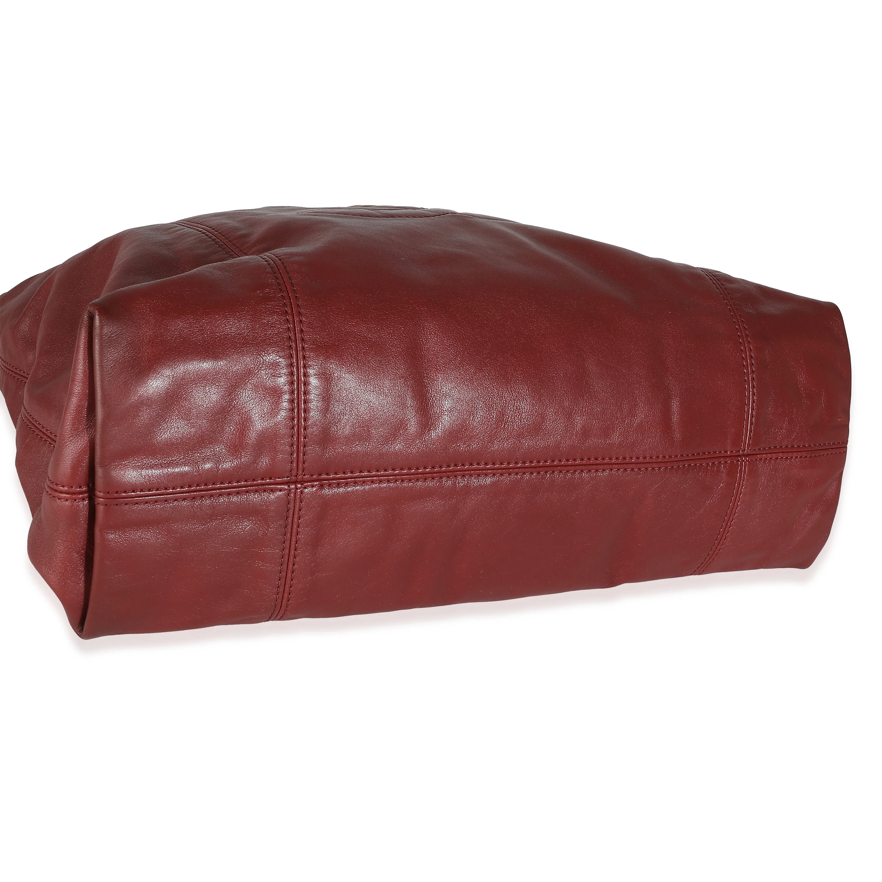 Burgundy Lambskin Rodeo Drive Hobo - Image 6