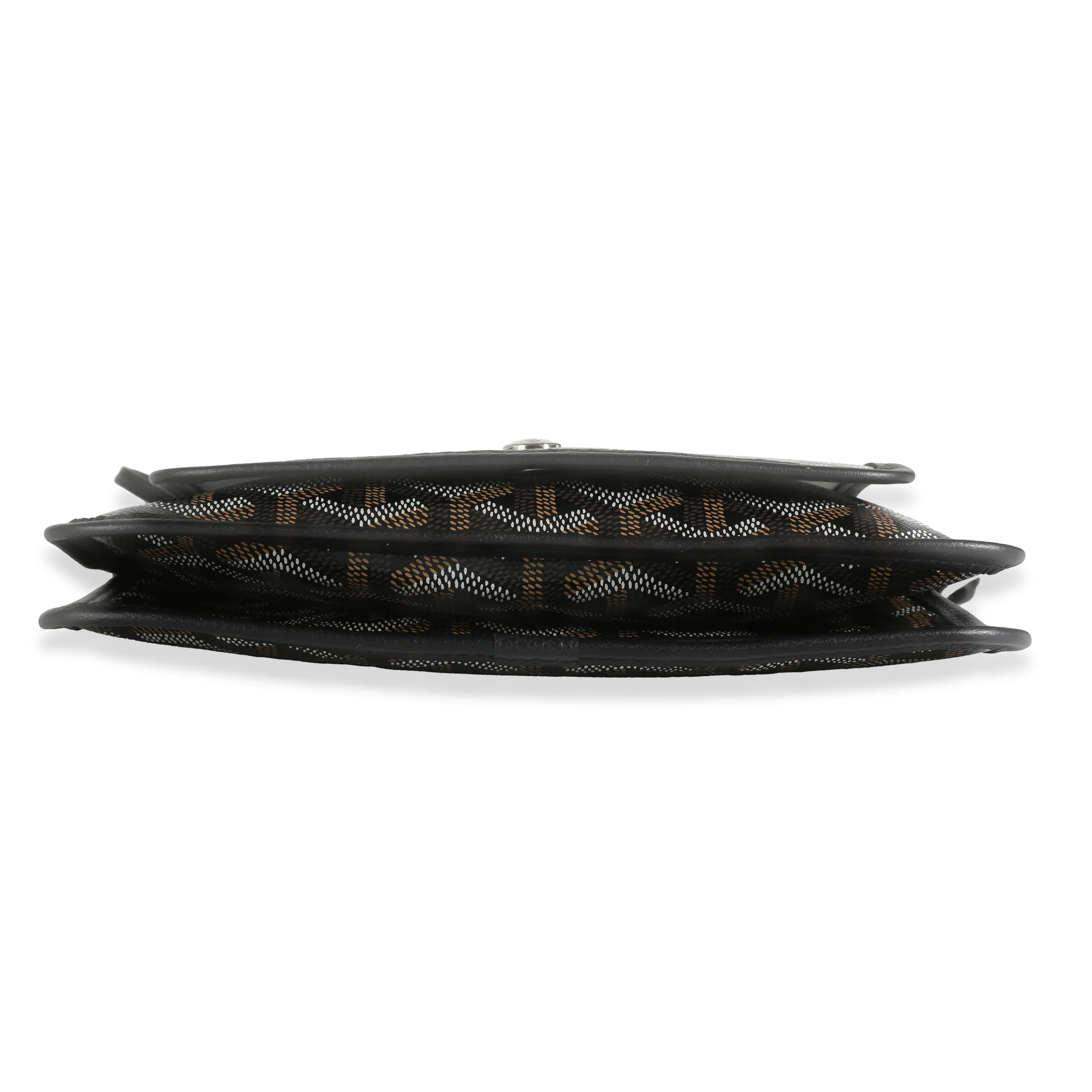 Black Goyardine Canvas Plumet Pocket Wallet - Image 5