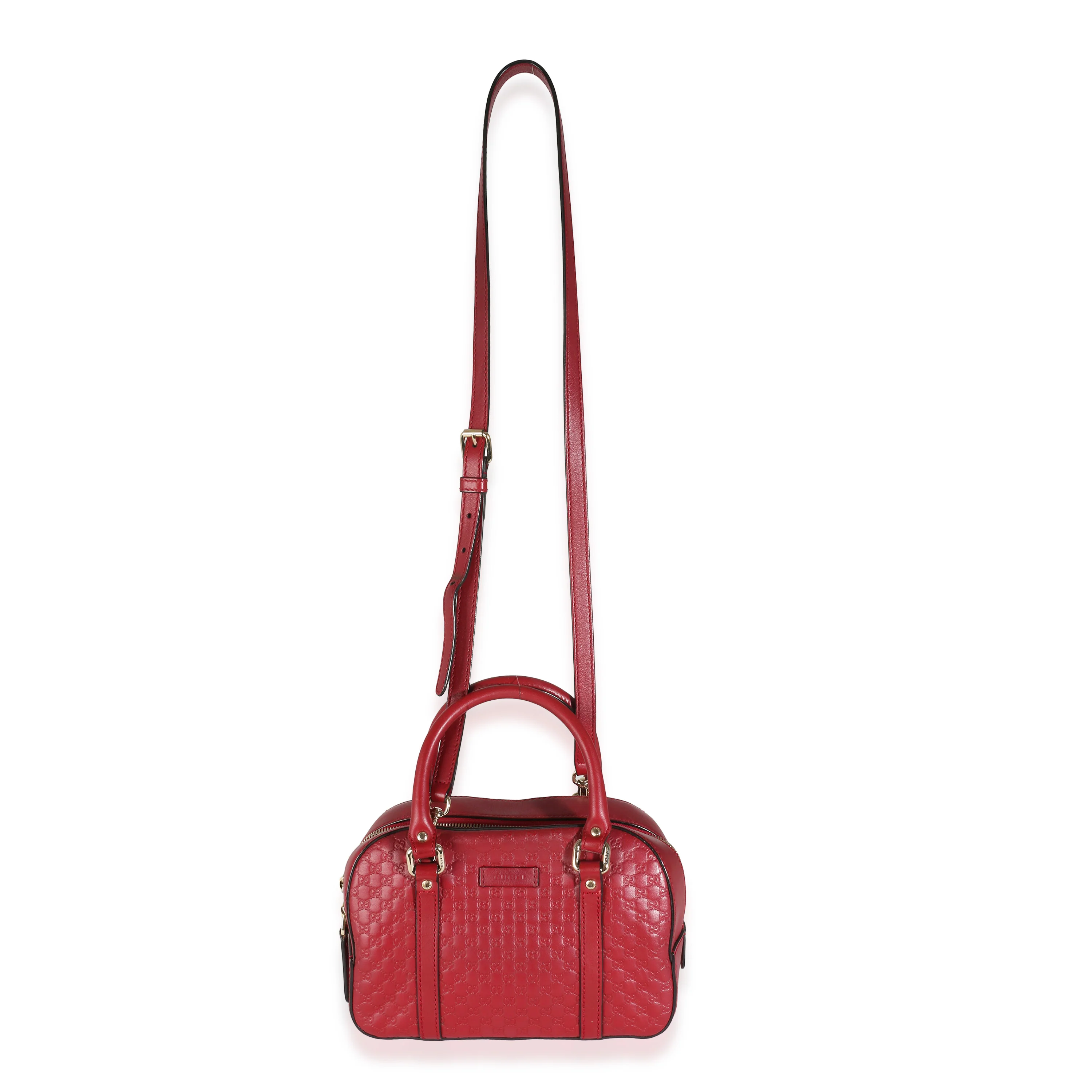 Red Microguccissima Small Bowling Bag - Image 8