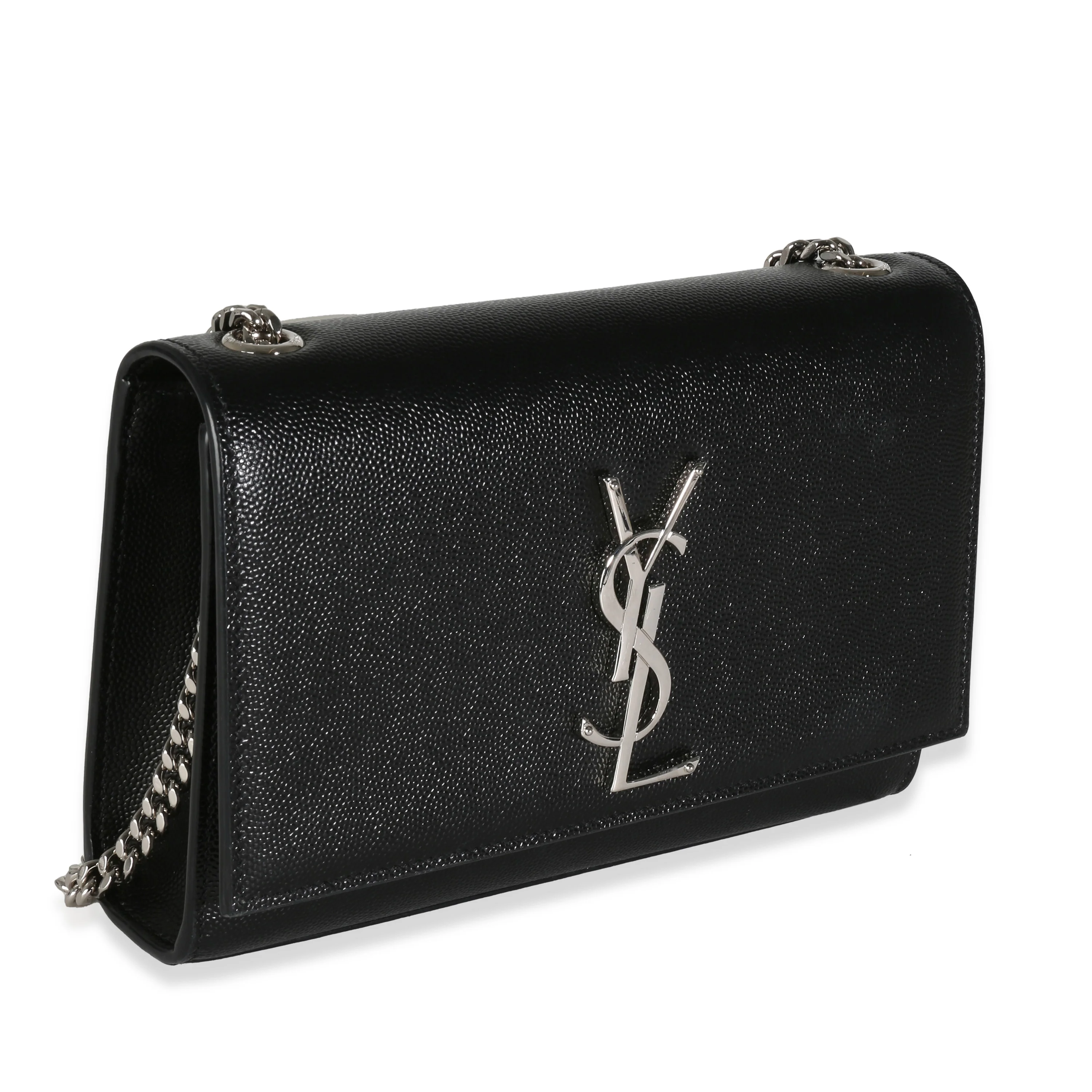 Black Grain De Poudre Small Kate Bag - Image 3