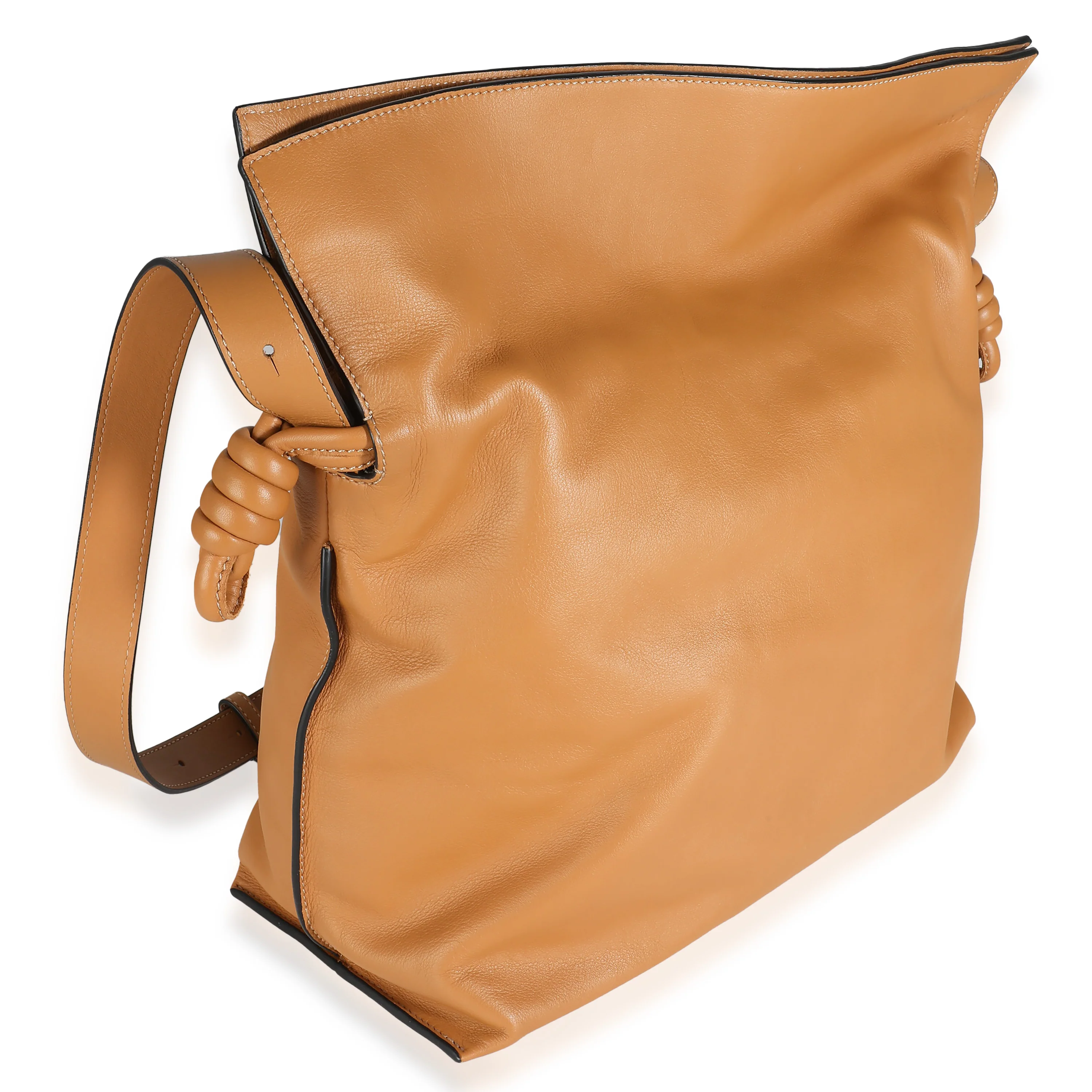 Warm Desert Nappa Calfskin Large Flamenco Clutch - Image 2