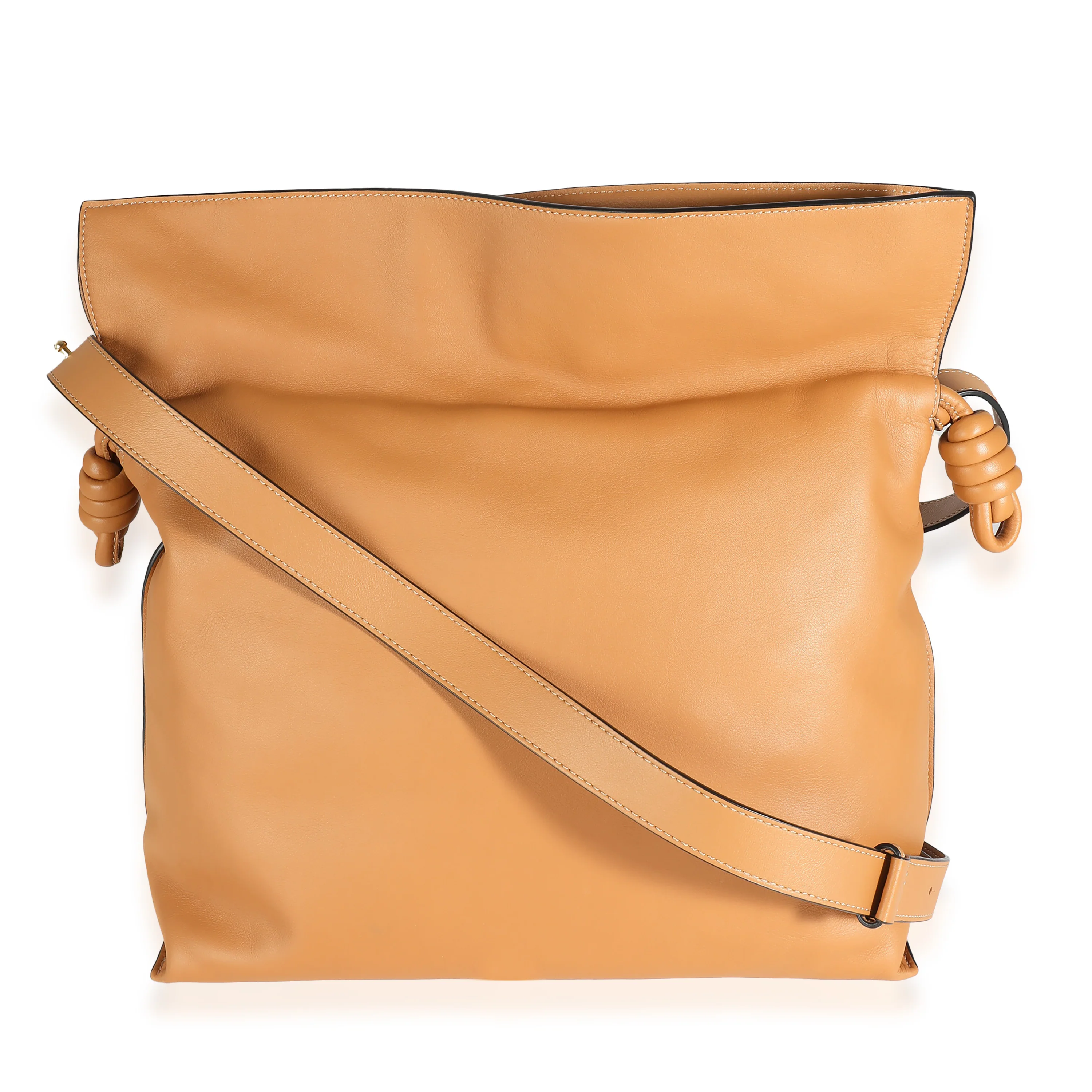 Warm Desert Nappa Calfskin Large Flamenco Clutch - Image 3