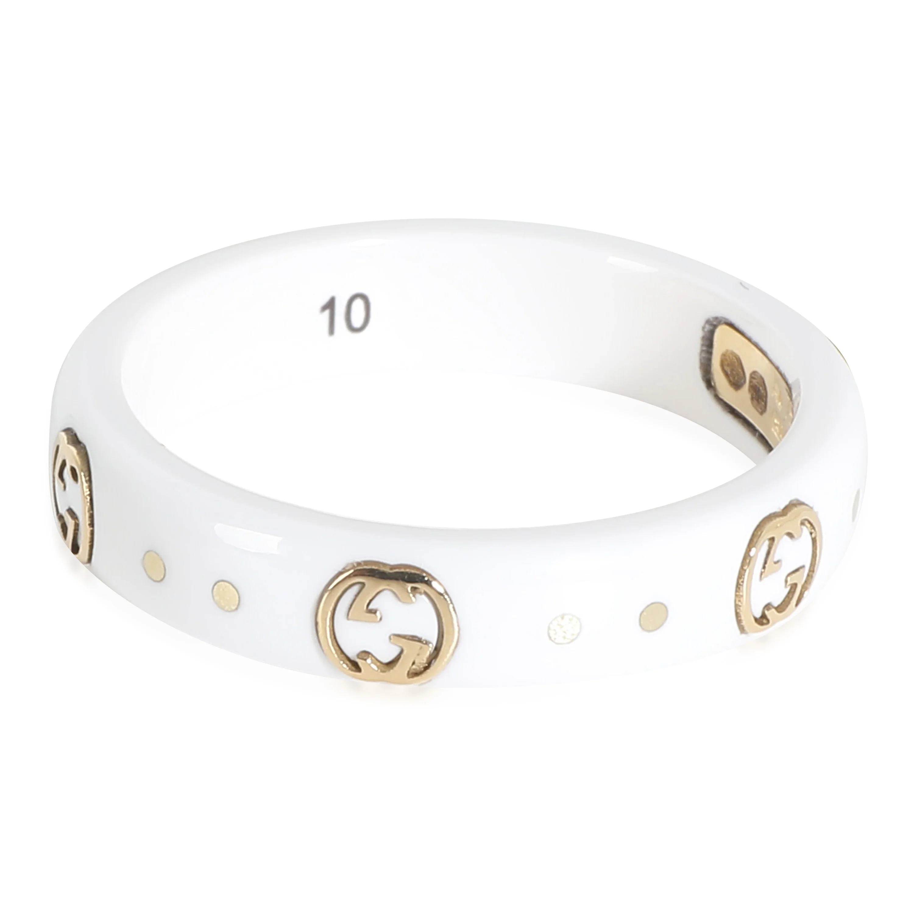 Icon Band in 18K Ceramic/Yellow Gold - Image 4