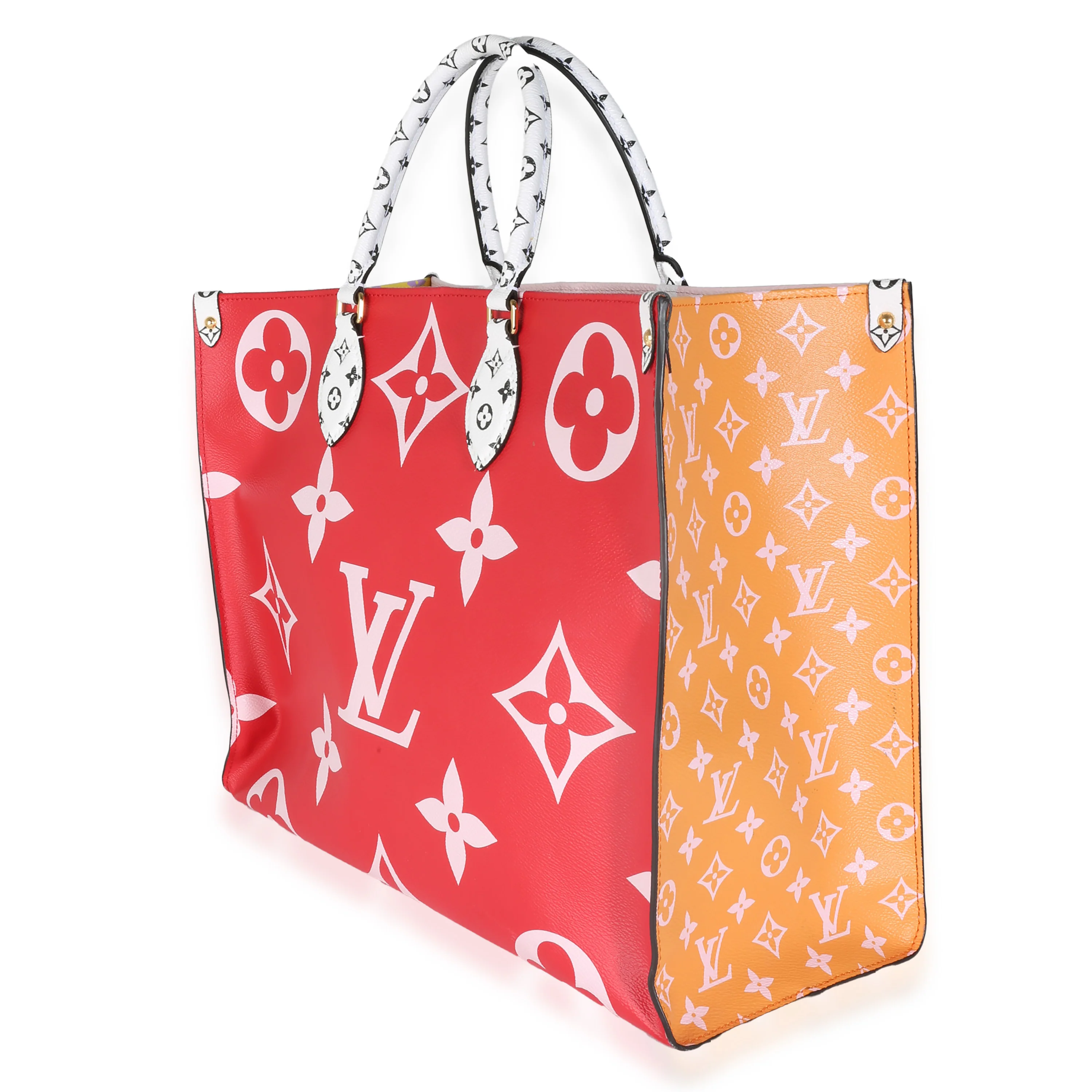 Rouge Rose Monogram Giant Canvas Onthego GM - Image 2