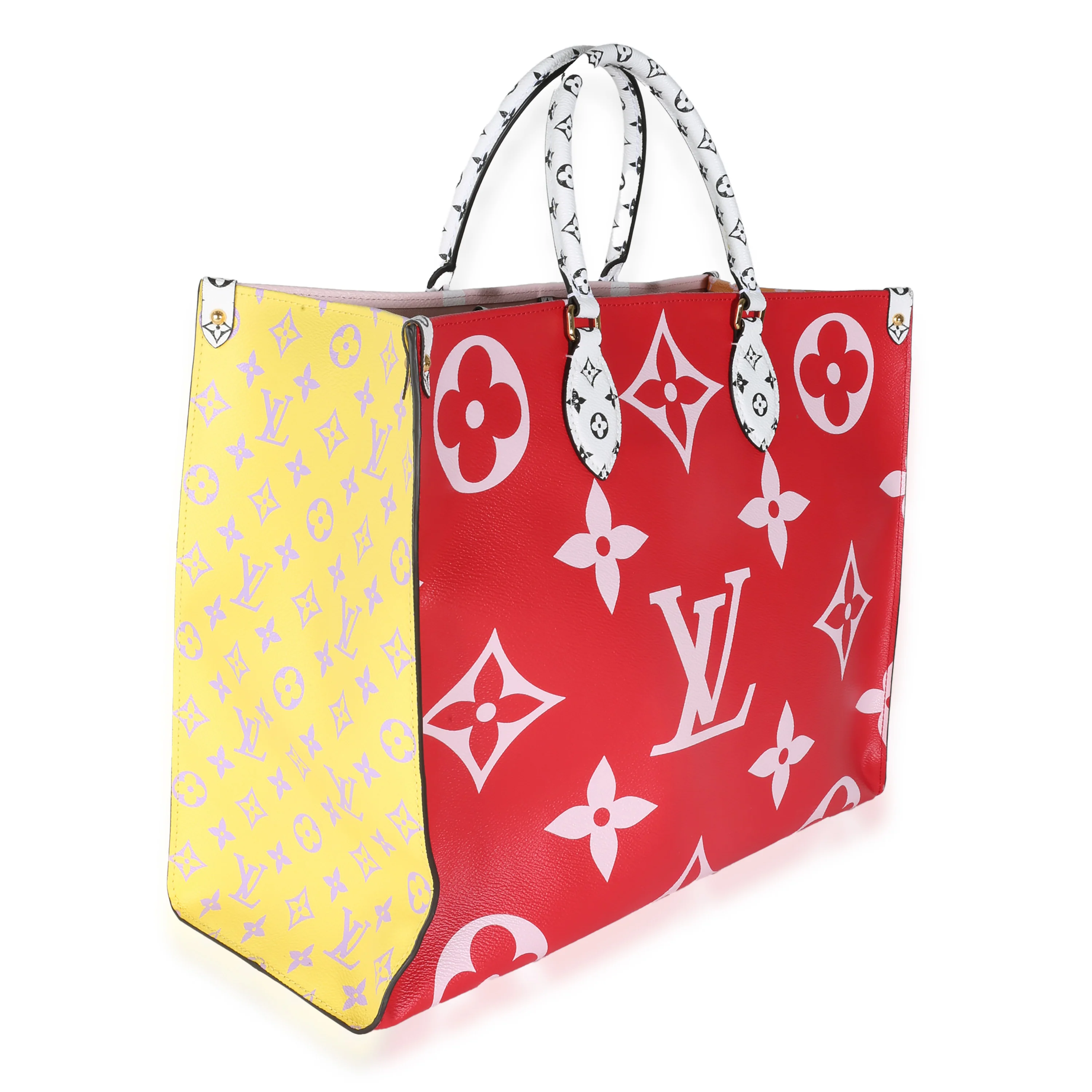 Rouge Rose Monogram Giant Canvas Onthego GM - Image 3