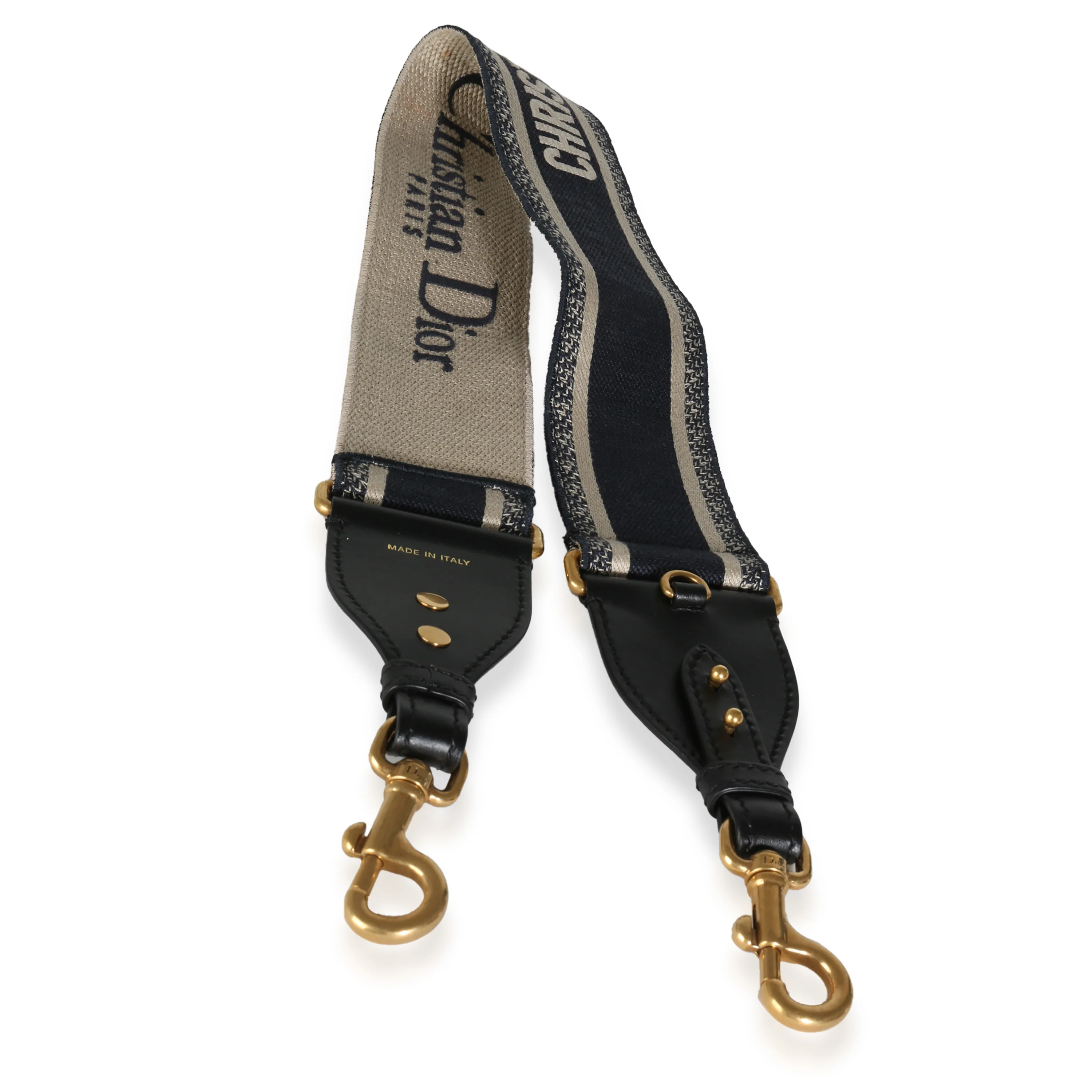Navy Logo Embroidered Canvas Shoulder Strap - Image 2