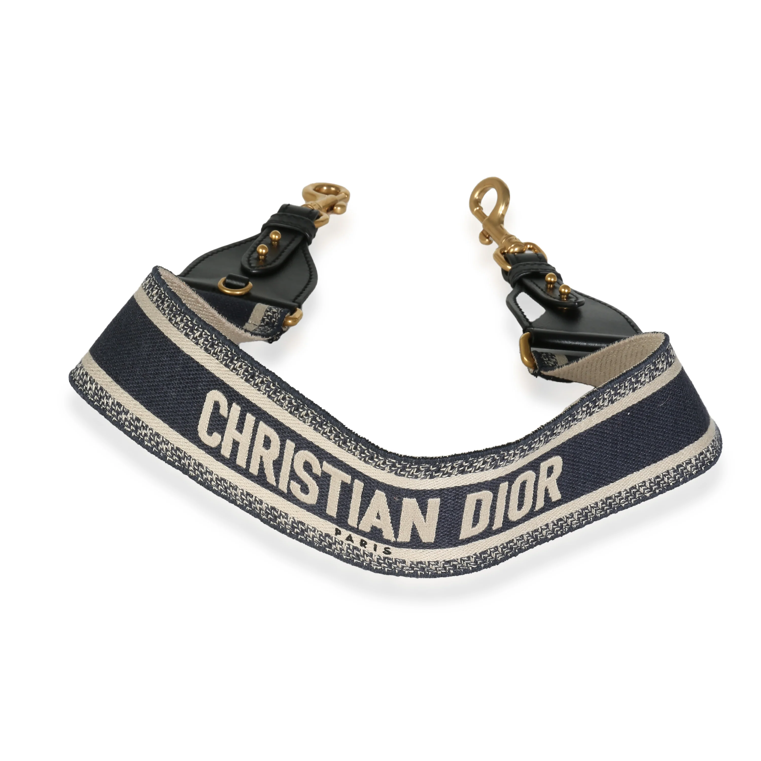 Navy Logo Embroidered Canvas Shoulder Strap - Image 3