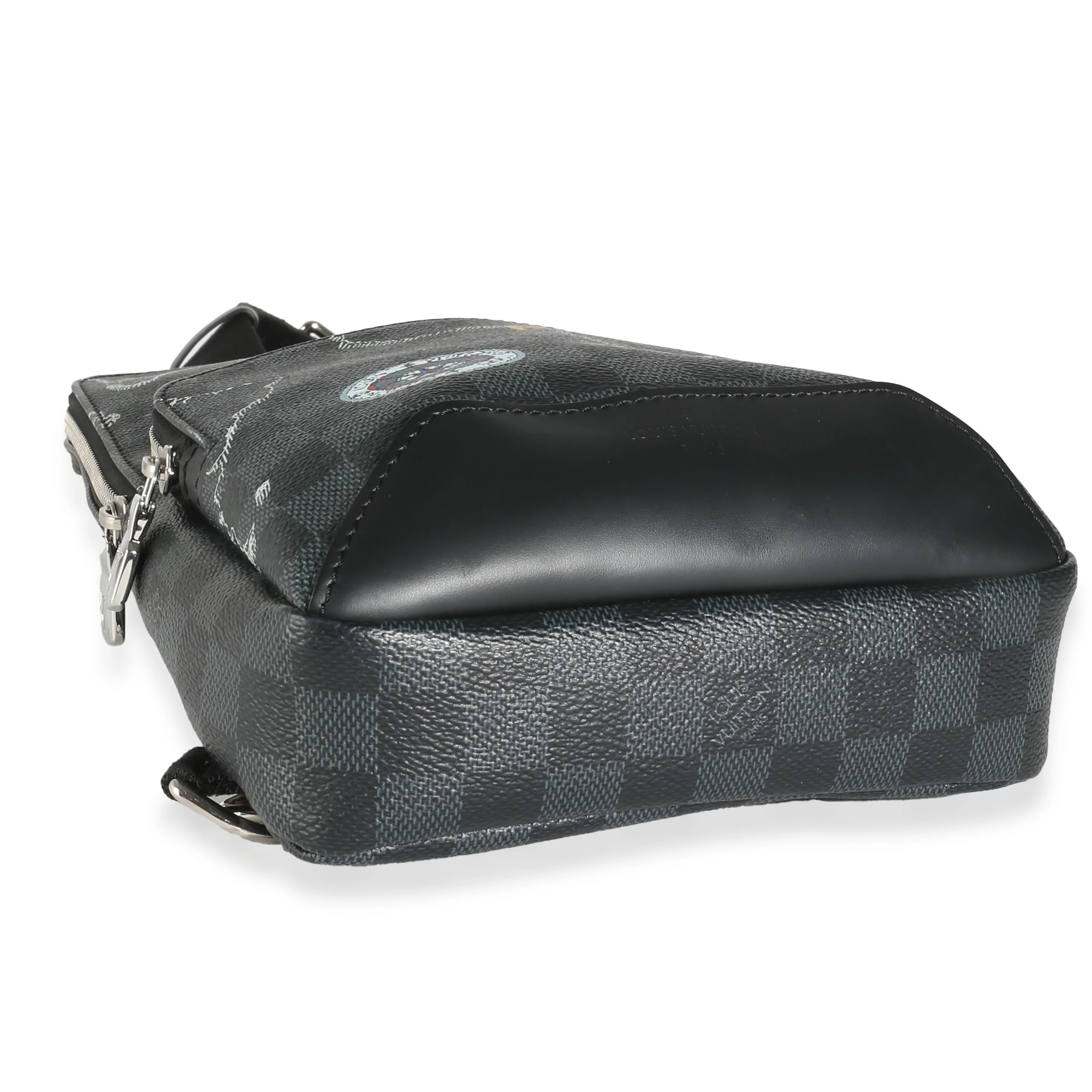 Damier Graphite Canvas World Map Avenue Slingbag - Image 5