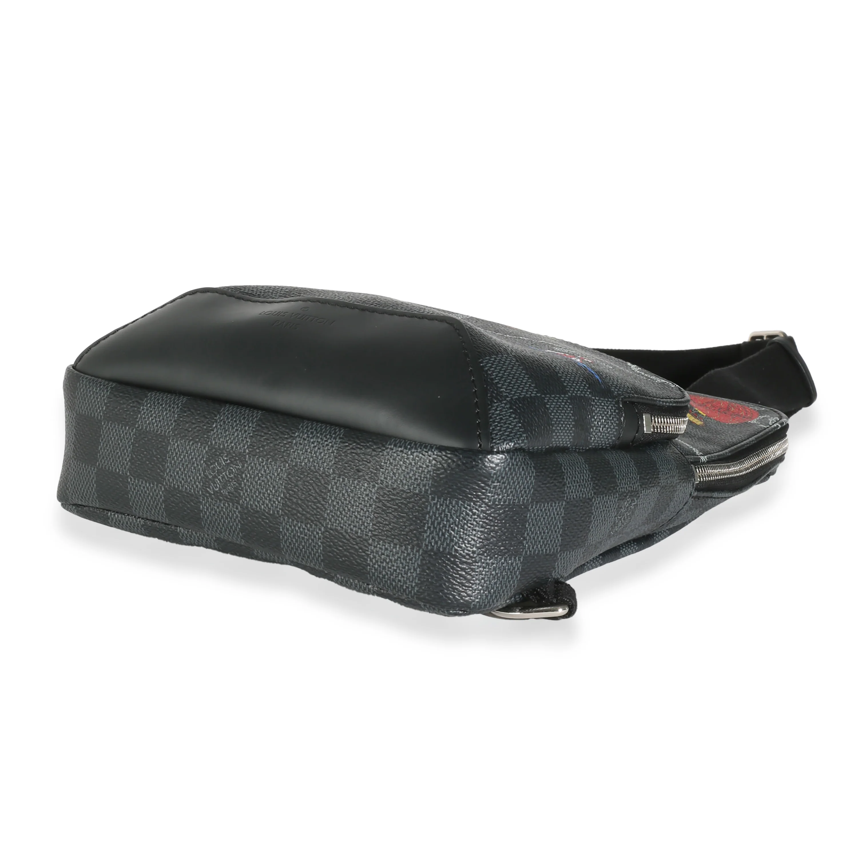 Damier Graphite Canvas World Map Avenue Slingbag - Image 6