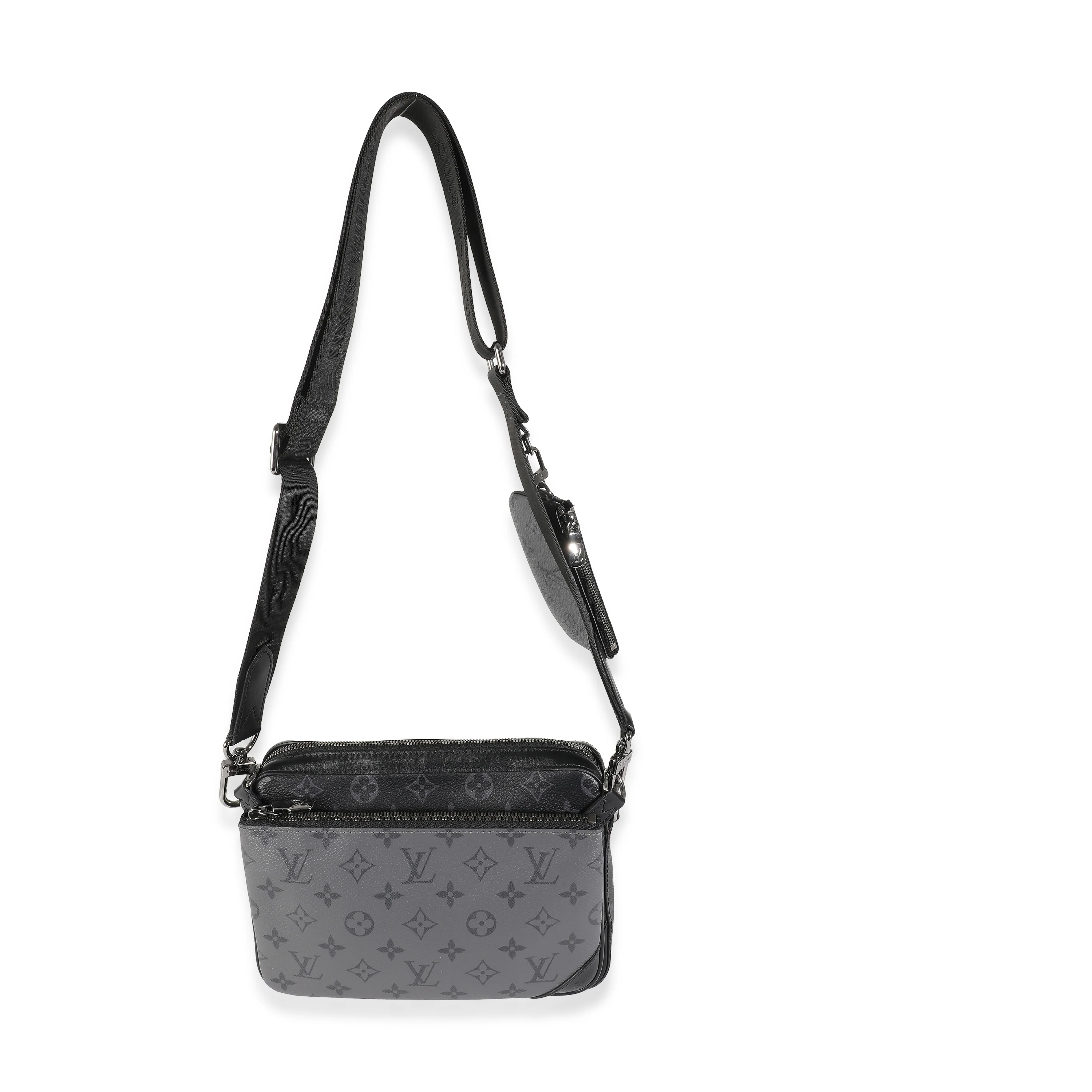 Reverse Monogram Eclipse Canvas Trio Messenger - Image 7