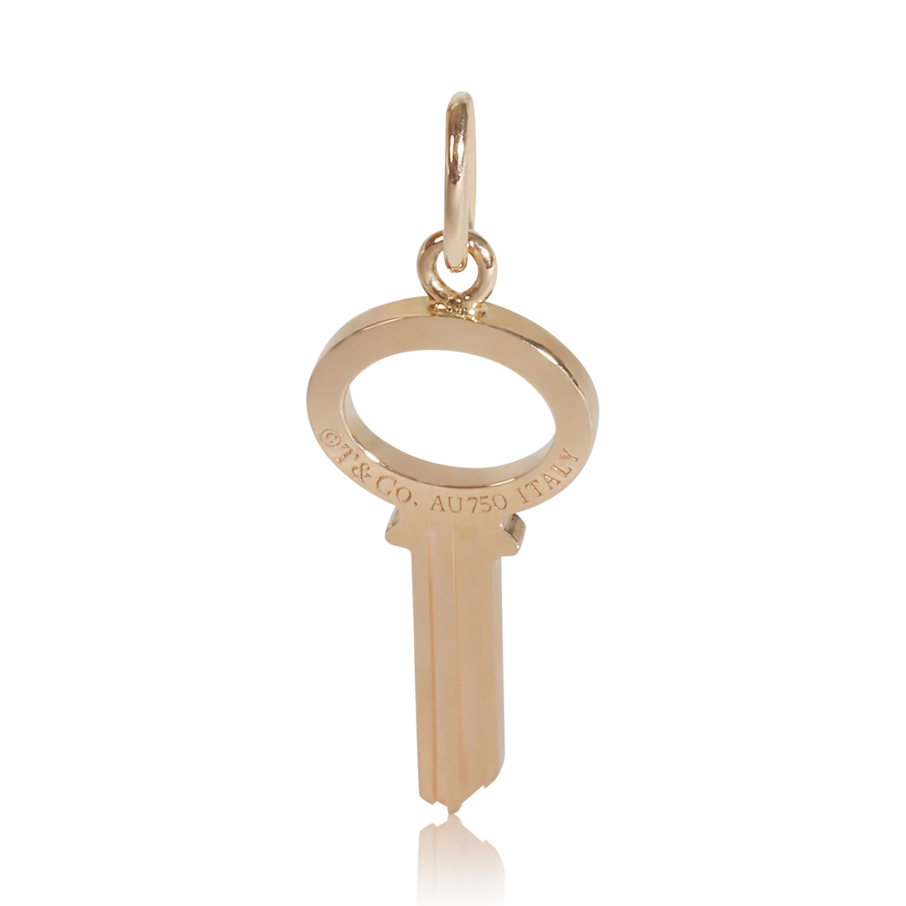 Keys Fashion Pendant in 18k Rose Gold 0.05 CTW - Image 3