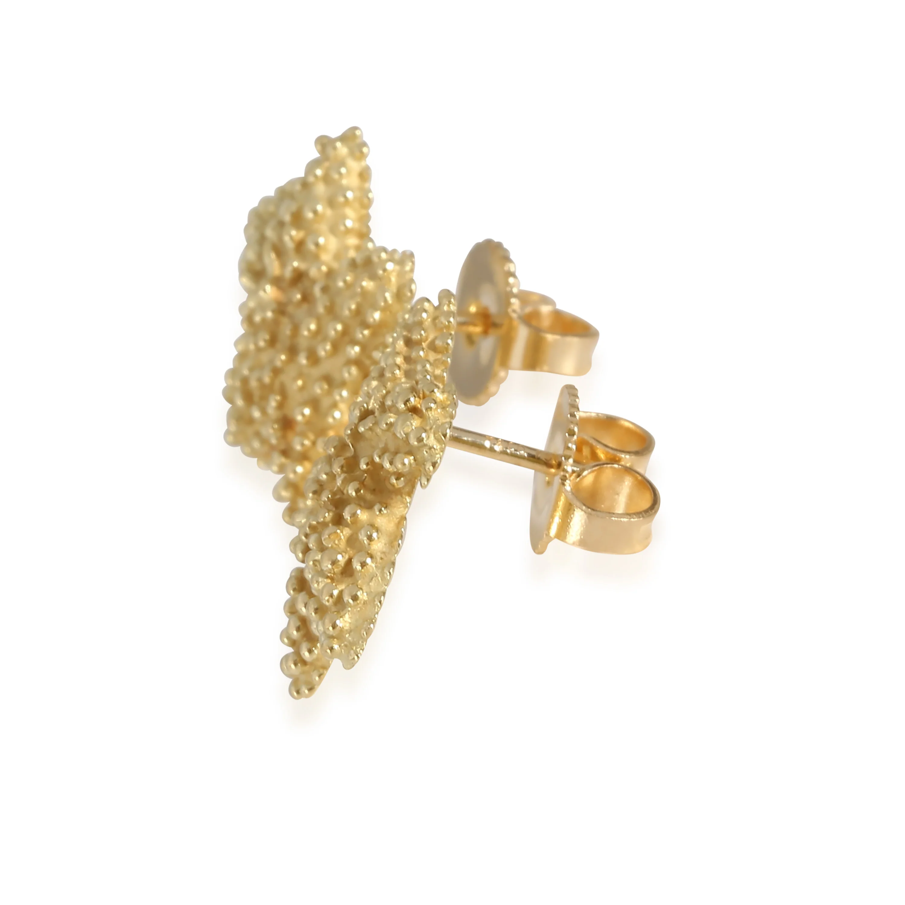 Vintage Starfish Earrings in 18k Yellow Gold - Image 2