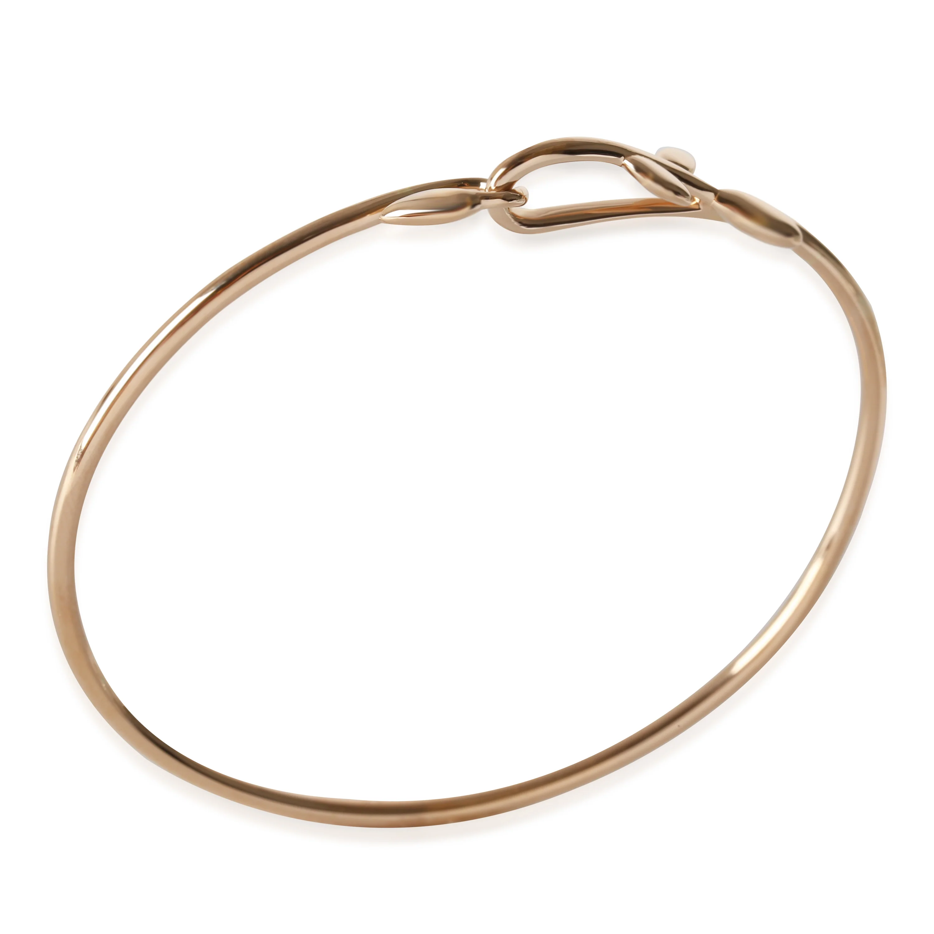 Paloma Picasso Olive Leaf Hook Bangle Bracelet in 18KT Rose Gold - Image 3
