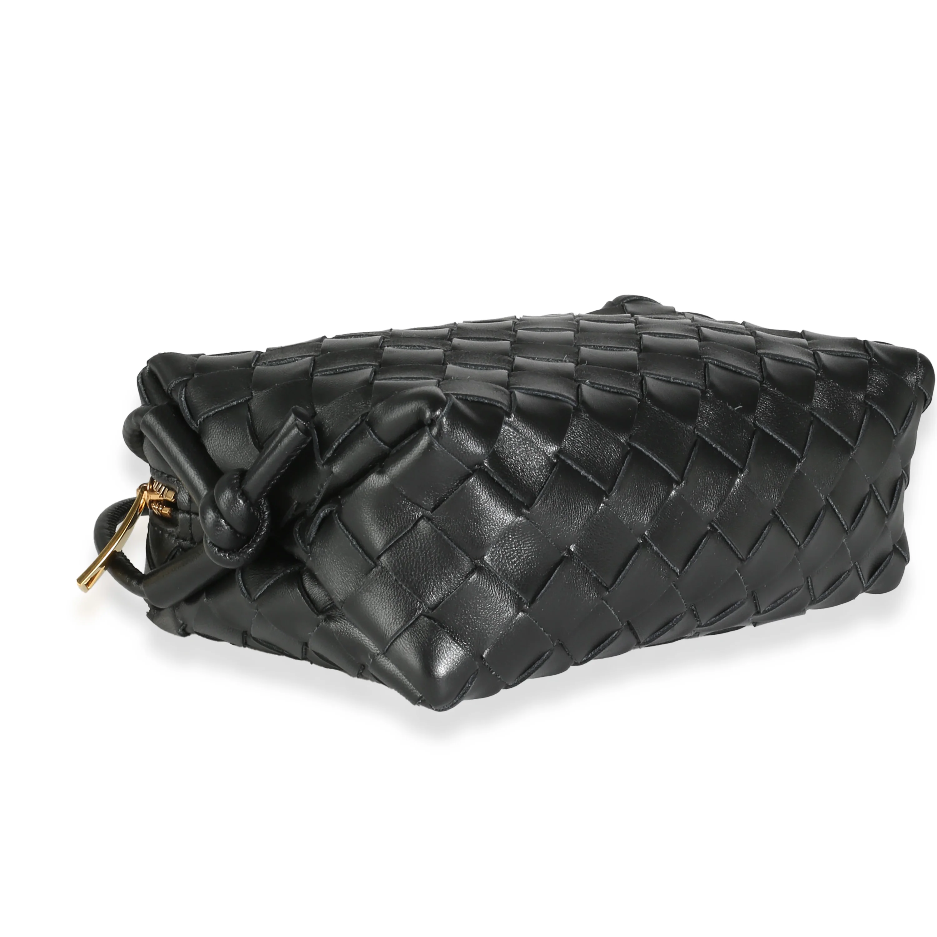 Black Nappa Intrecciato Mini Loop Camera Bag - Image 9