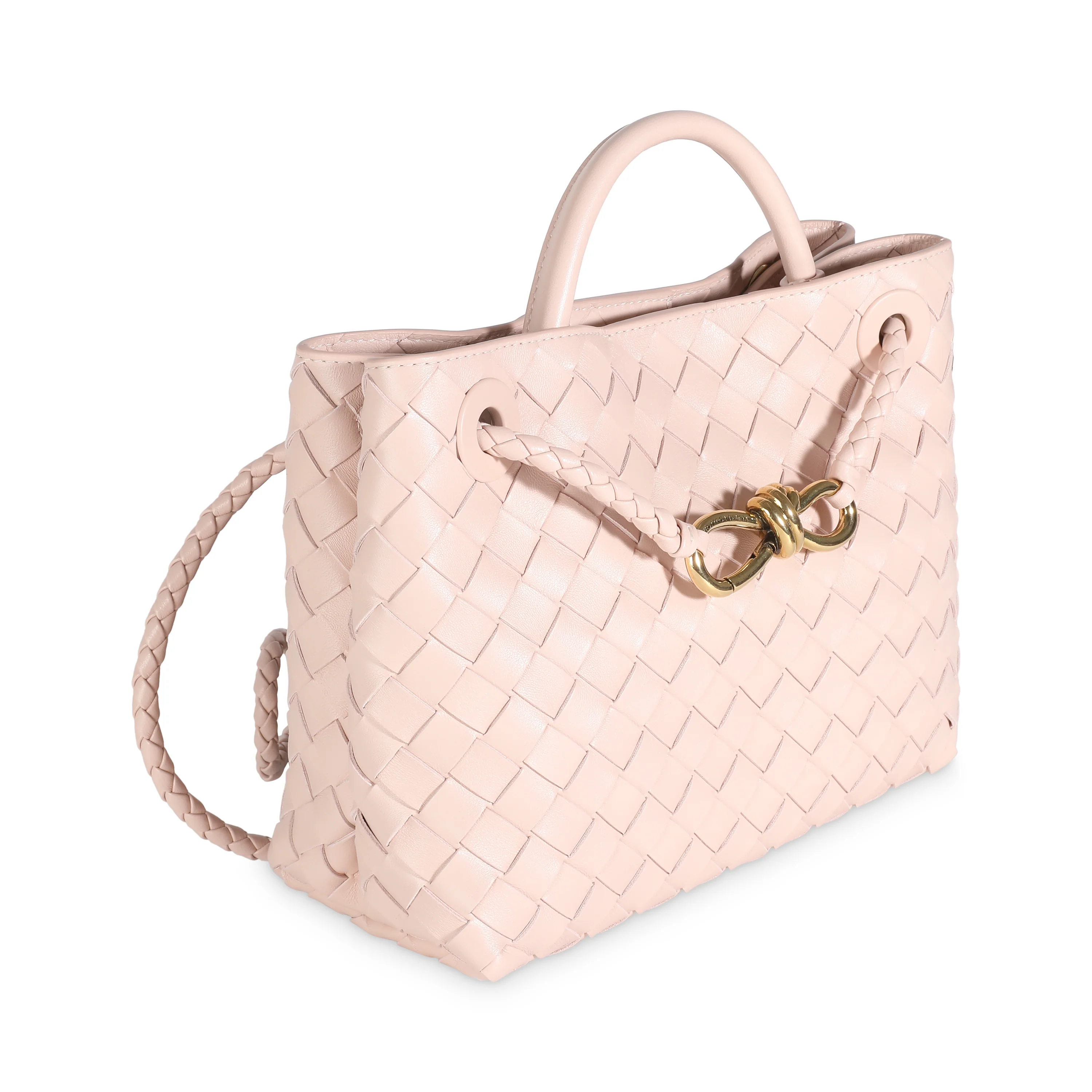 Lotus Intrecciato Nappa Small Andiamo Bag - Image 3