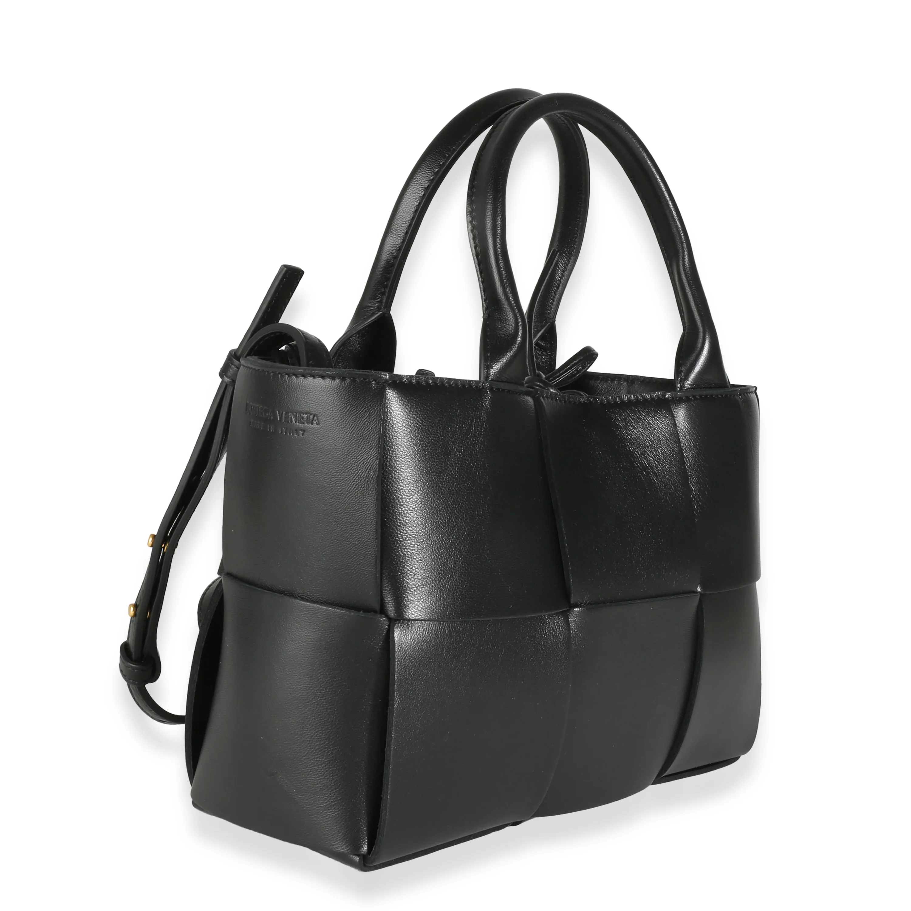 Black Intrecciato Nappa Mini Arco Tote - Image 3