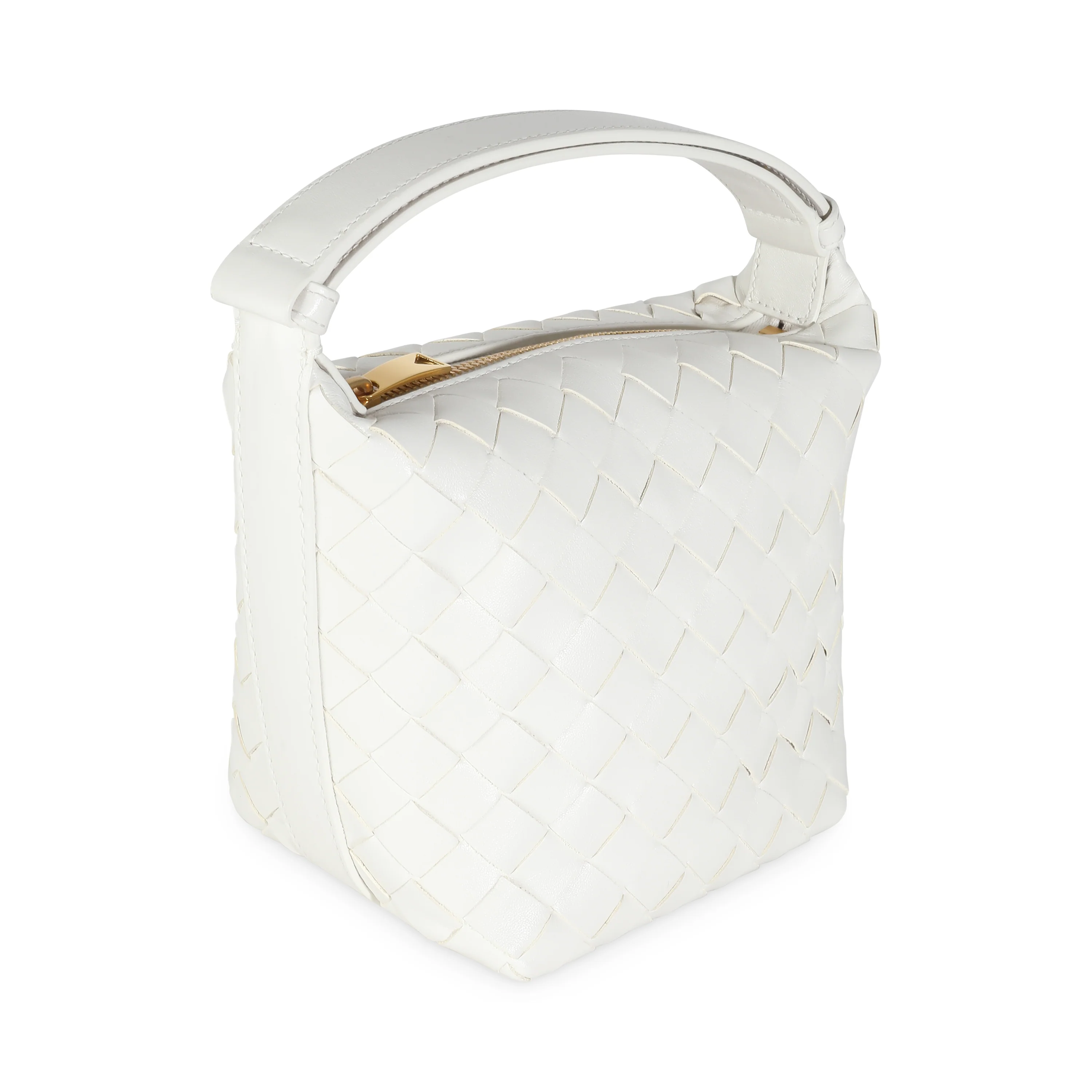 White Nappa Intrecciato Candy Wallace - Image 3