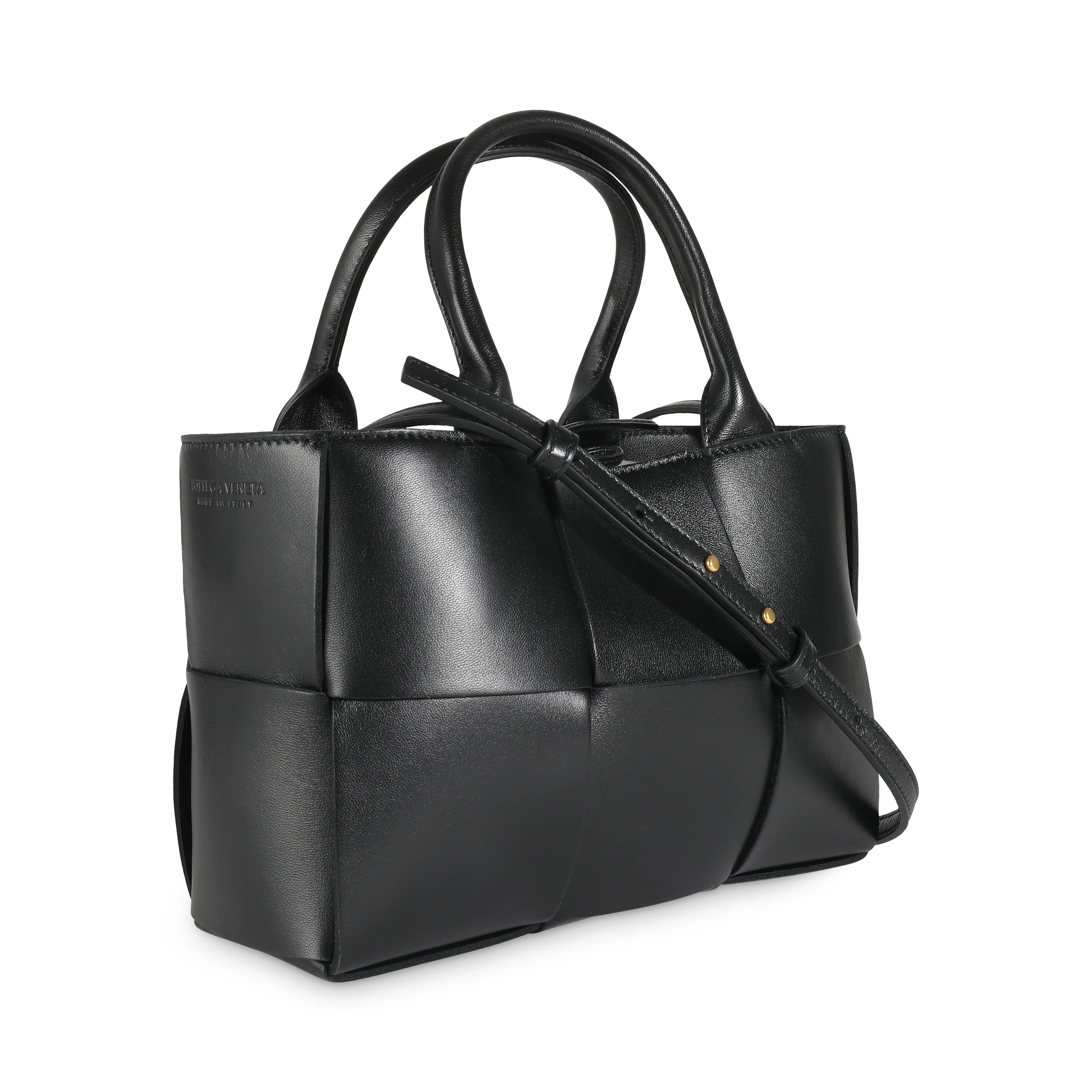 Black Intrecciato Nappa Mini Arco Tote - Image 3