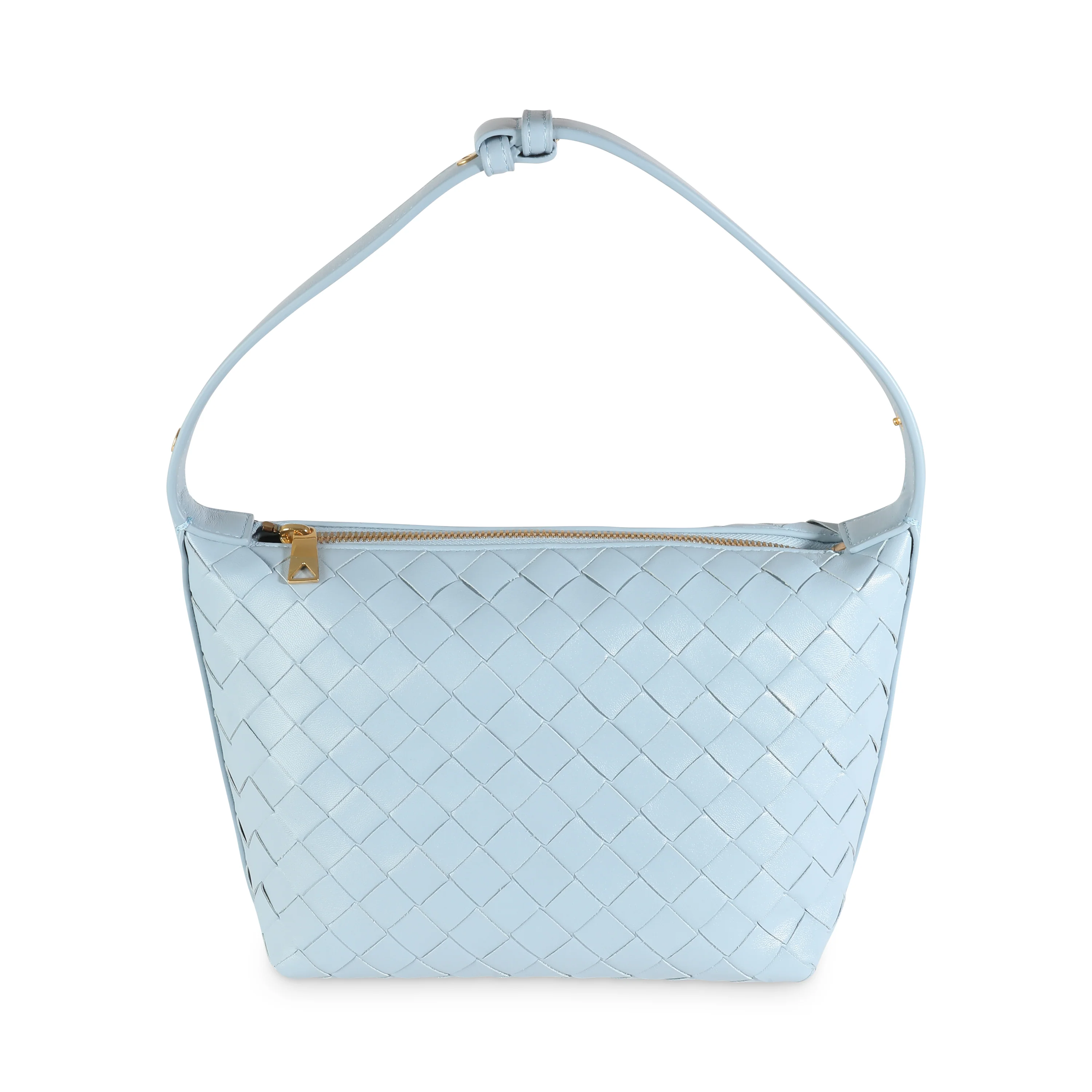 Ice Gold Nappa Intrecciato Mini Wallace