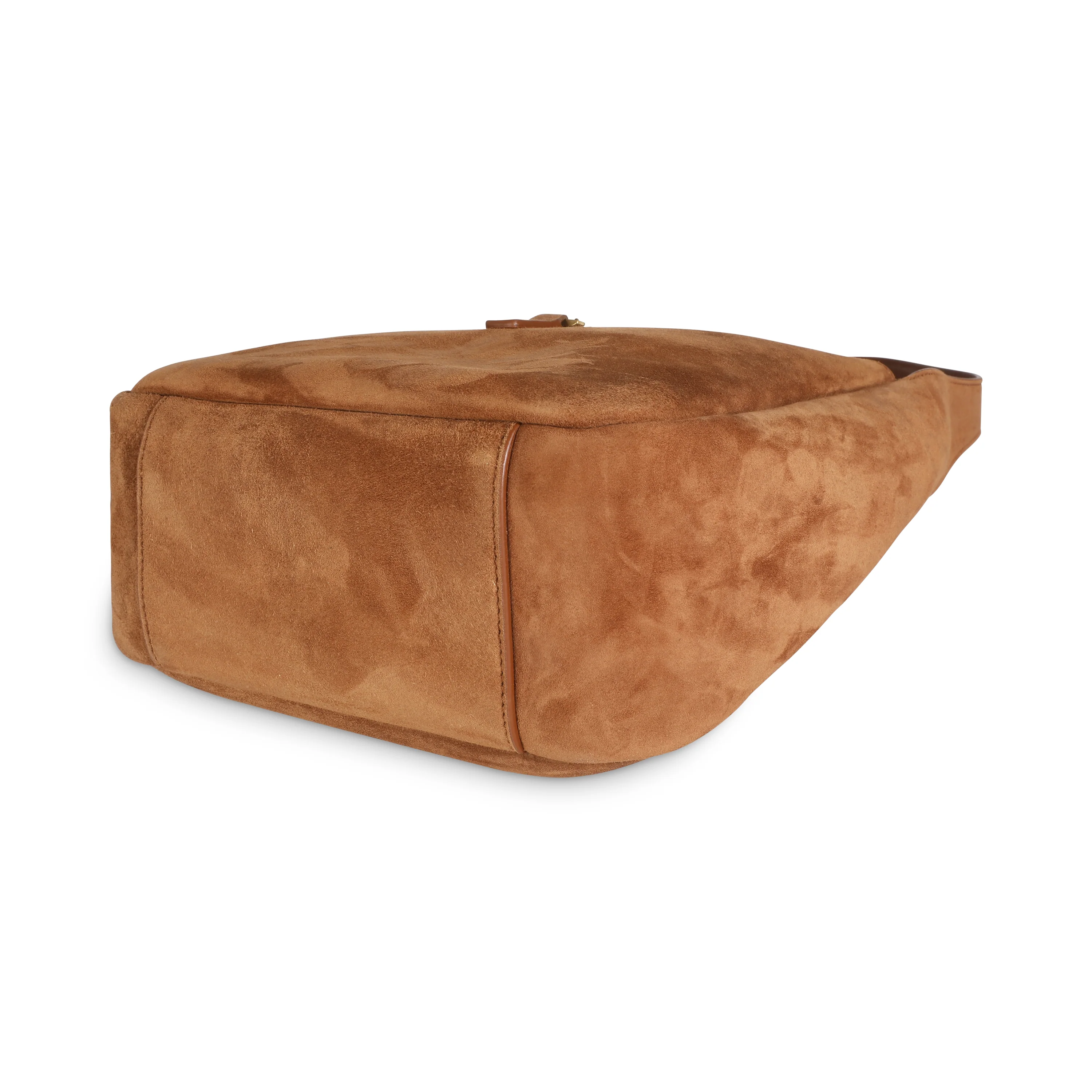 Brown Caramel Supple Suede Small Le 5 A 7 Tote - Image 7