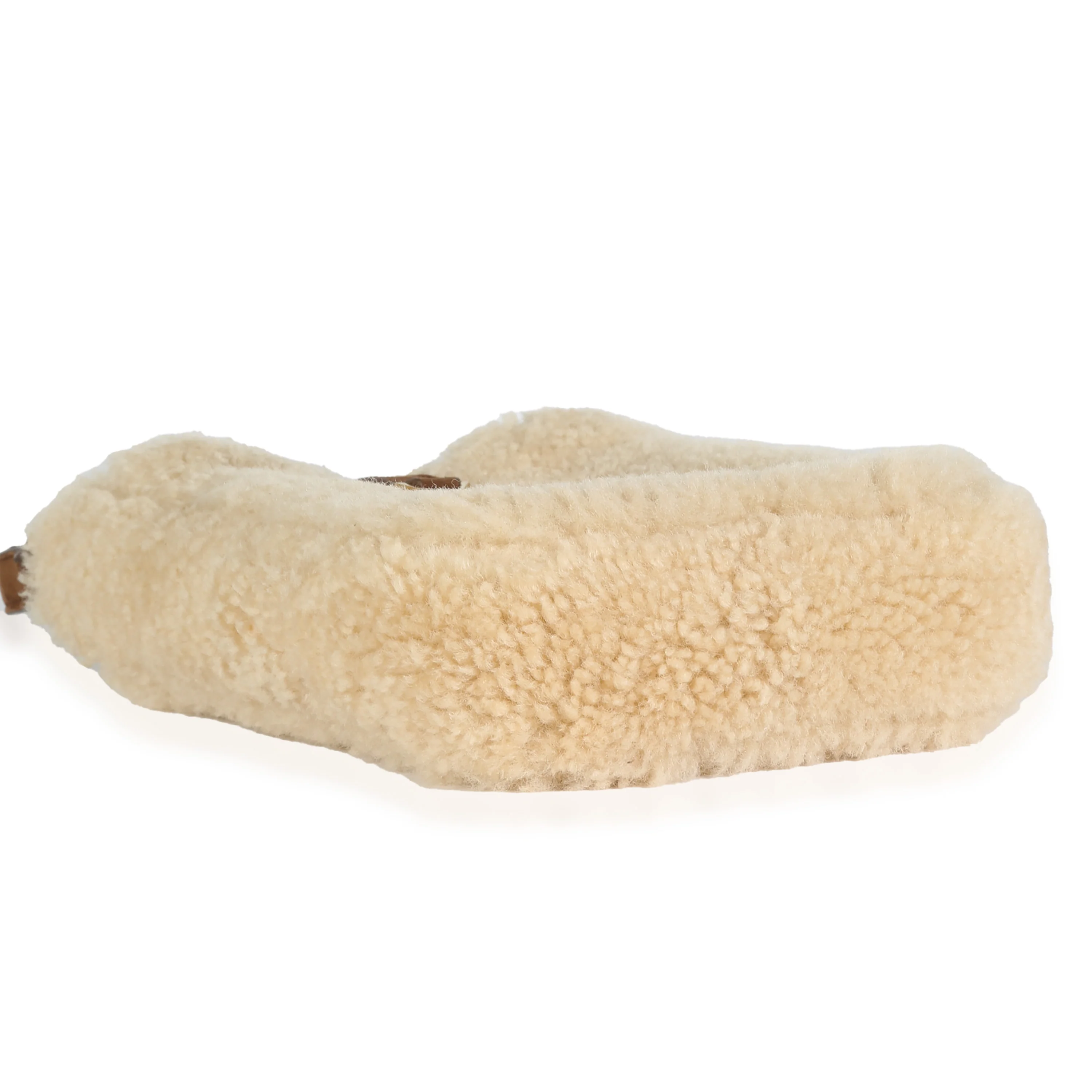 Natural Beige Dark Cigar Shearling Mini Le 5 A 7 Vertical Bag - Image 6