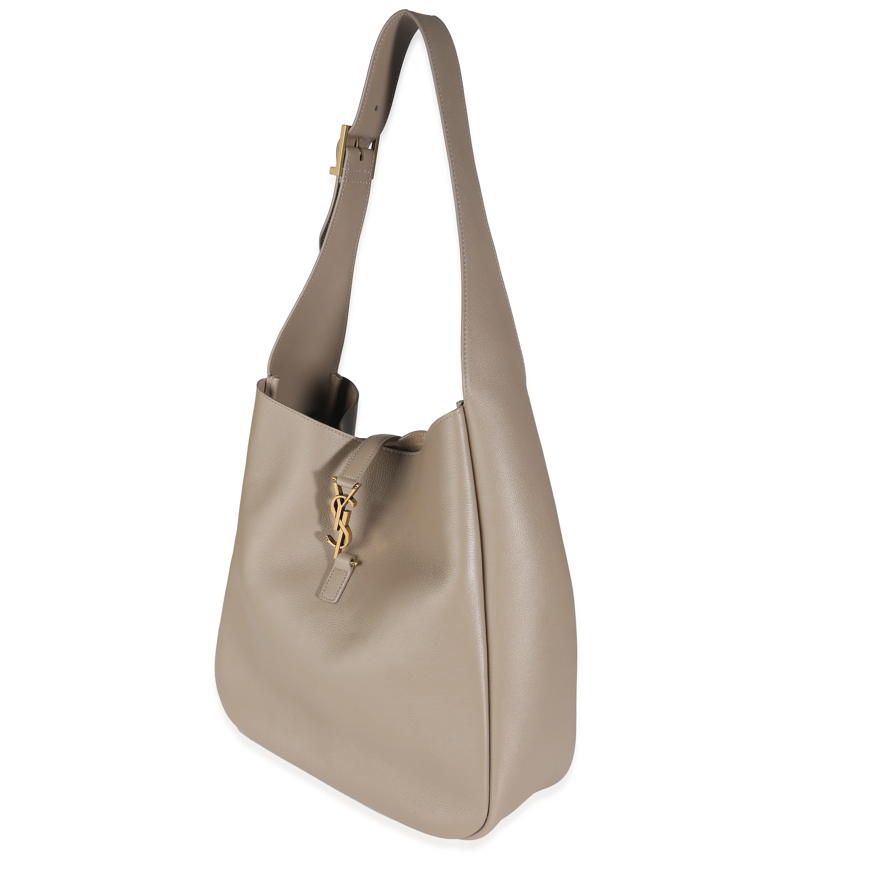 Taupe Supple Grained Leather Large Le 5 à 7 Bag - Image 2