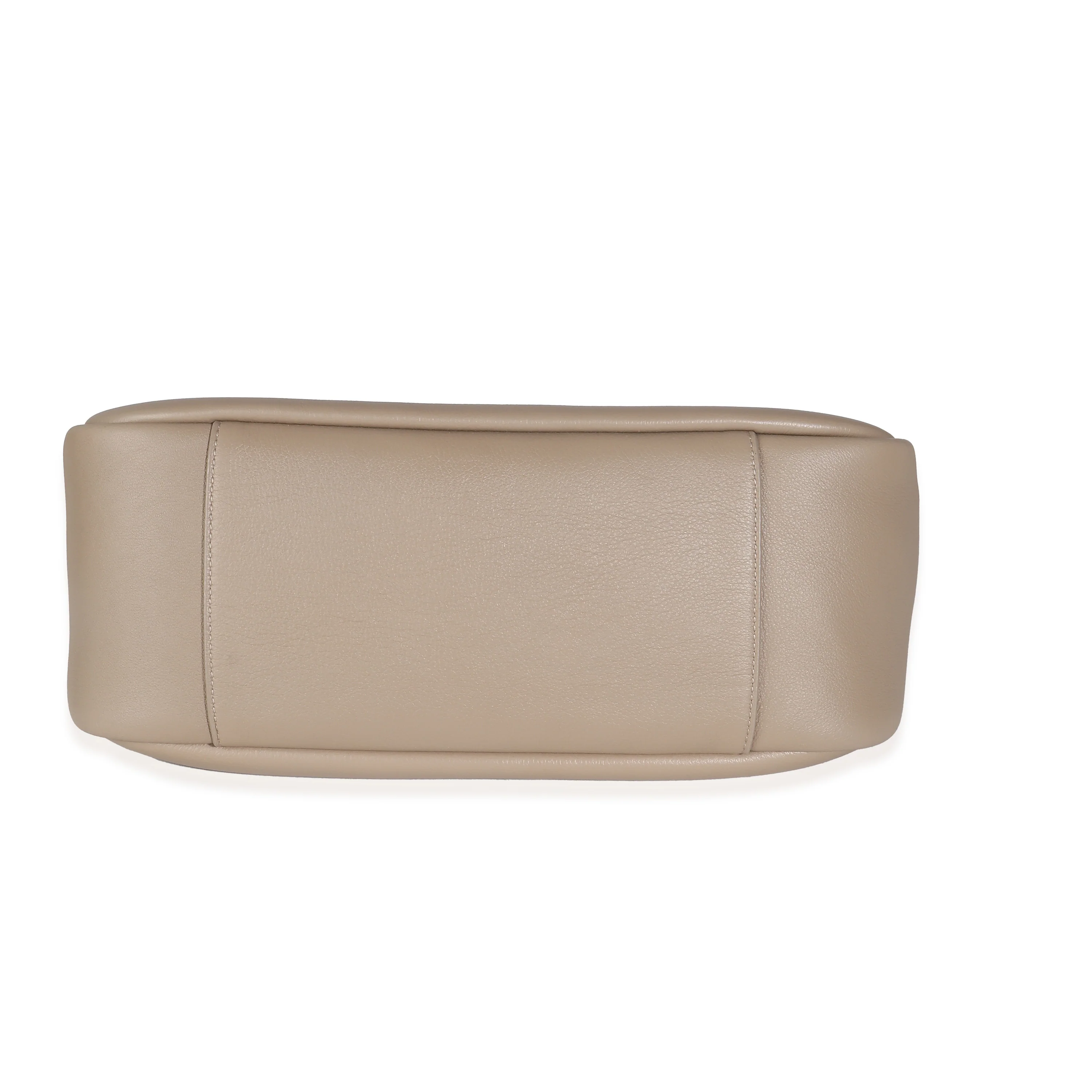 Taupe Supple Grained Leather Large Le 5 à 7 Bag - Image 5
