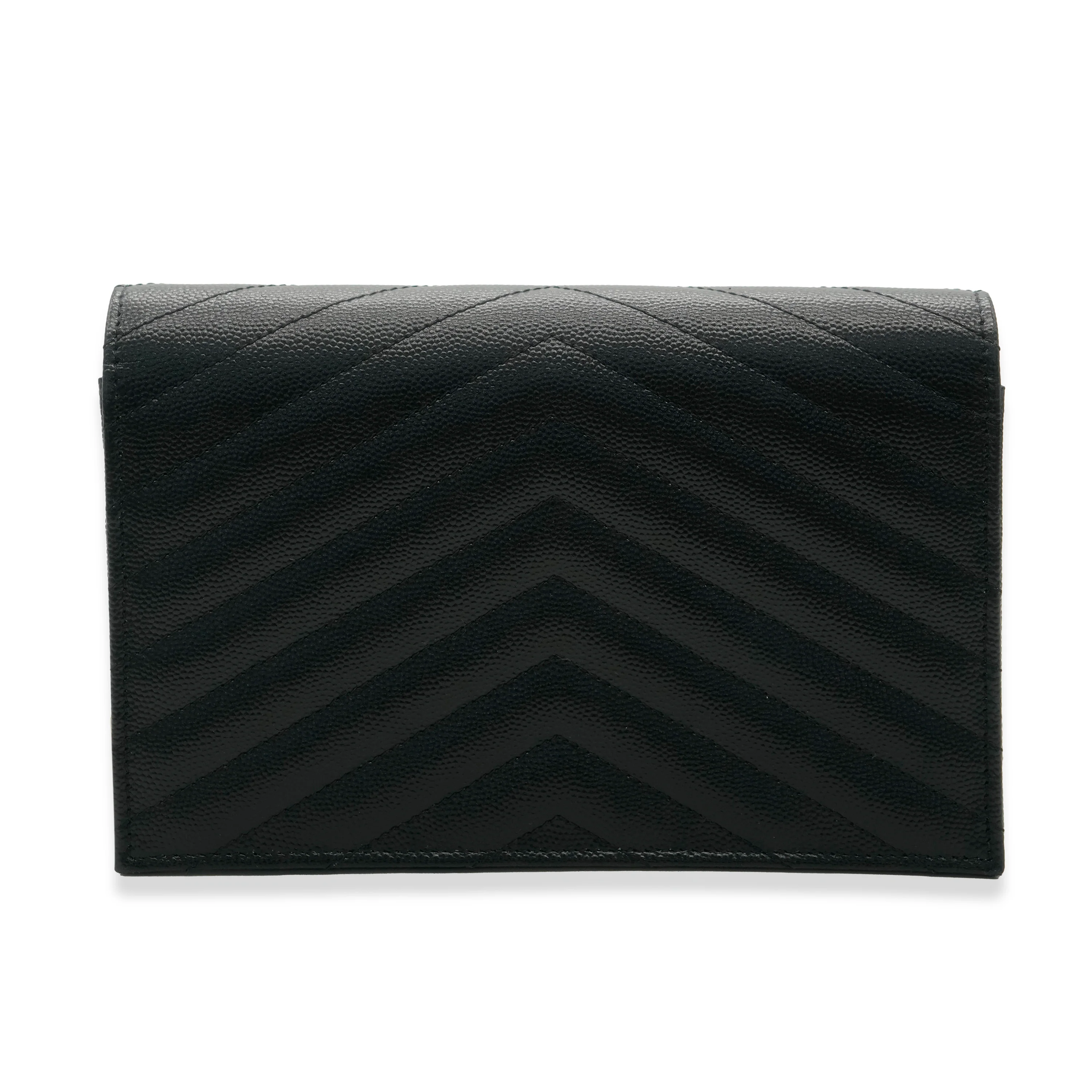Black Grain De Poudre Cassandre Chain Wallet - Image 2