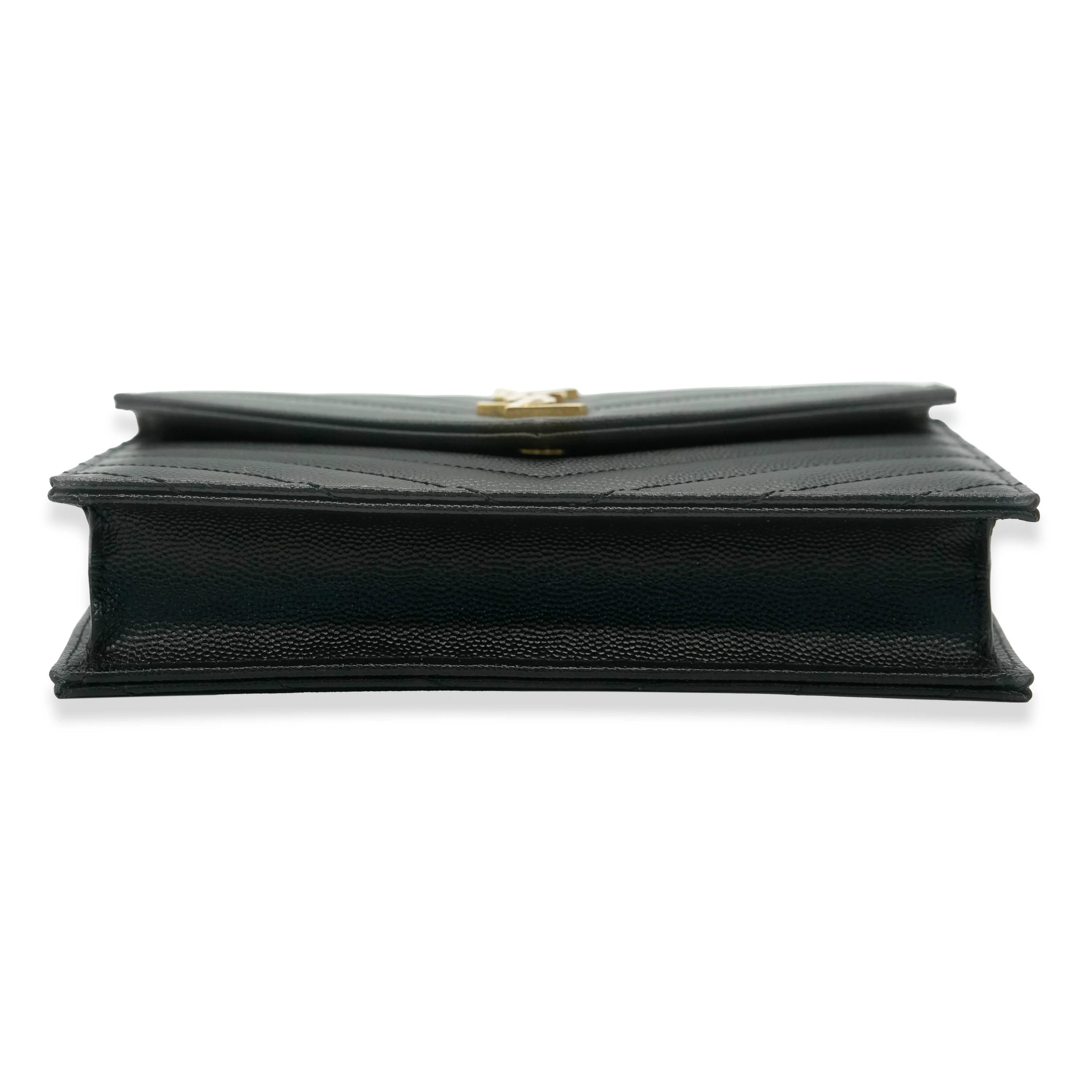 Black Grain De Poudre Cassandre Chain Wallet - Image 3