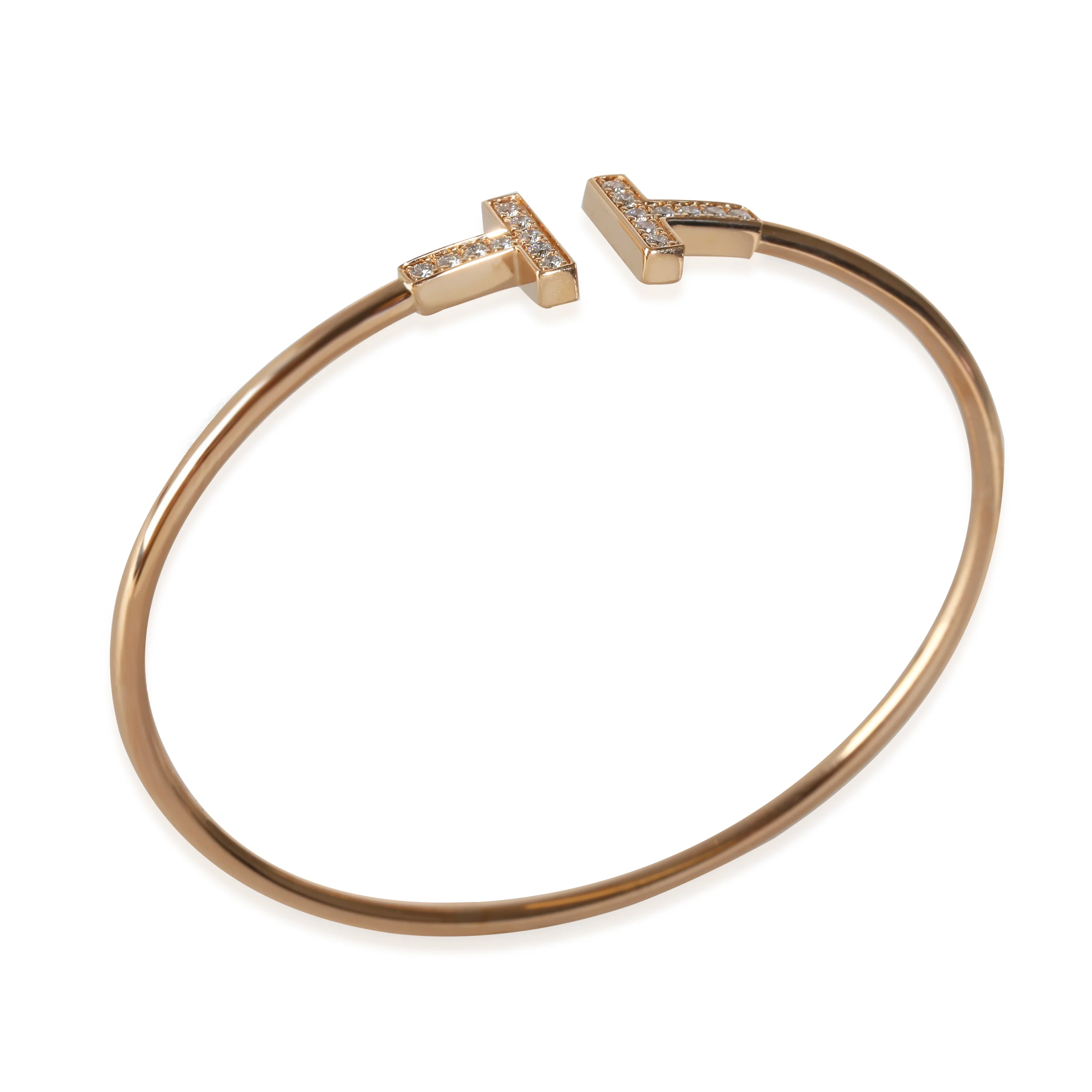 Tiffany T Bracelet in 18k Rose Gold 0.24 CTW - Image 2