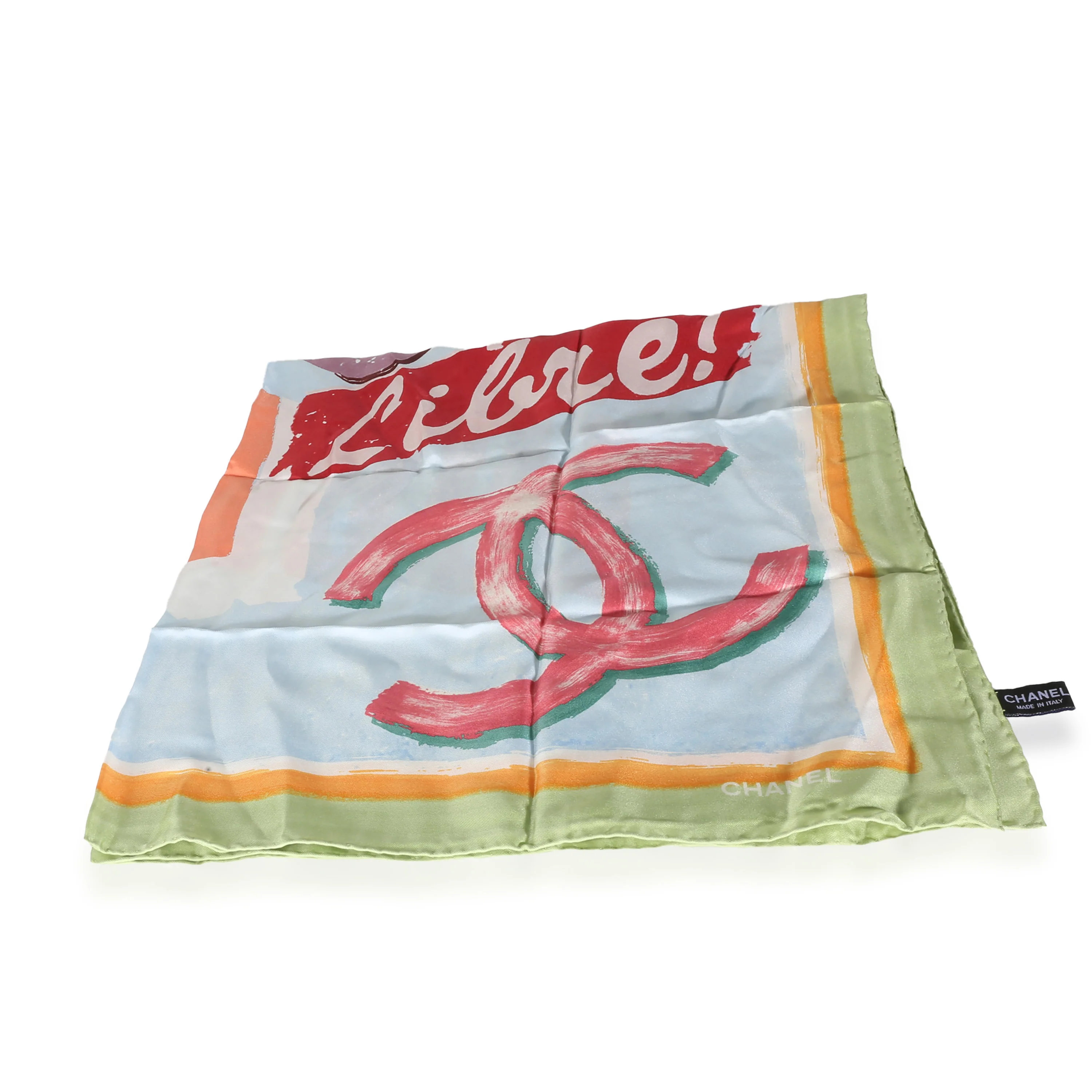Multicolor Silk Viva Coco Cuba Libre Scarf - Image 3