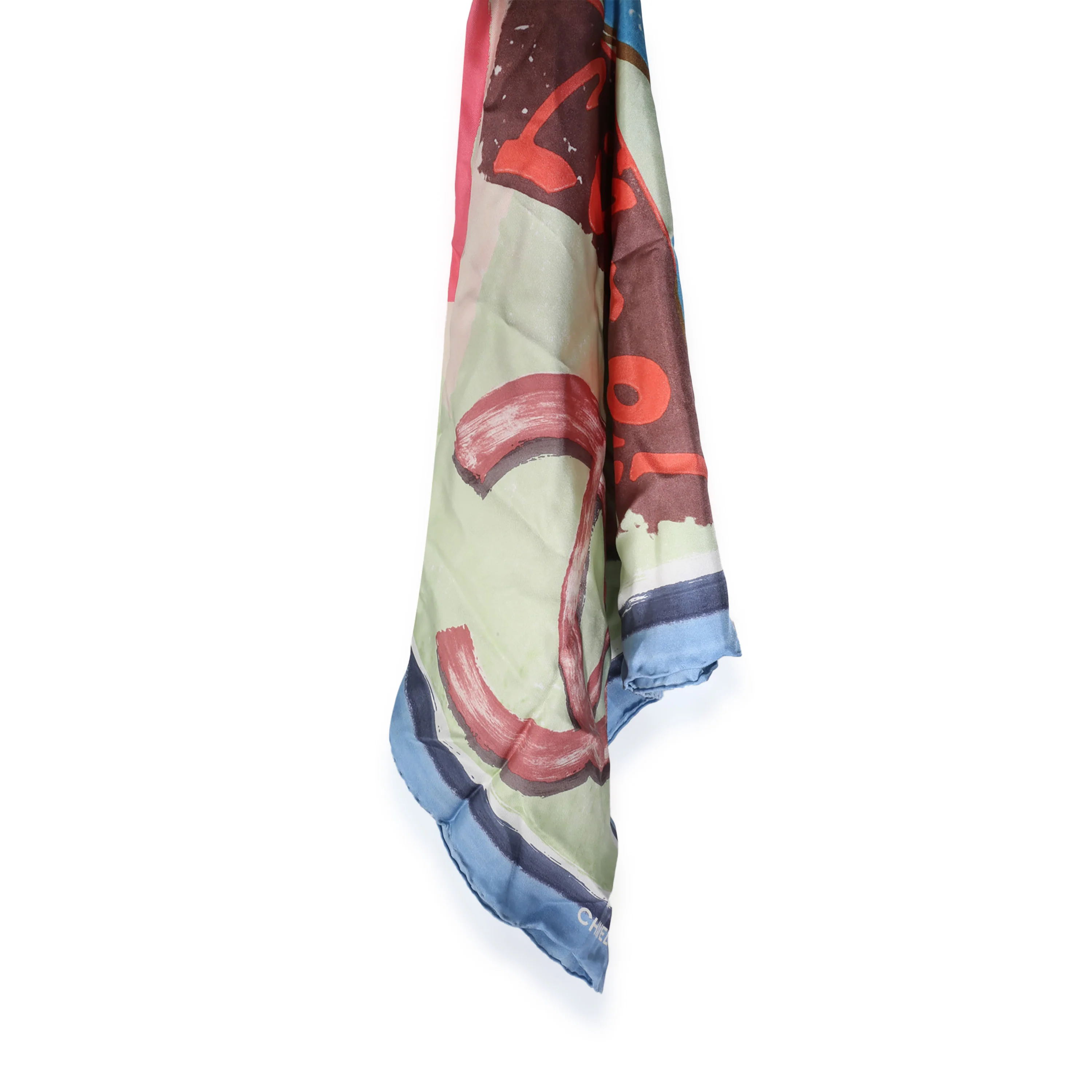 Multicolor Silk Viva Coco Cuba Libre Scarf - Image 2