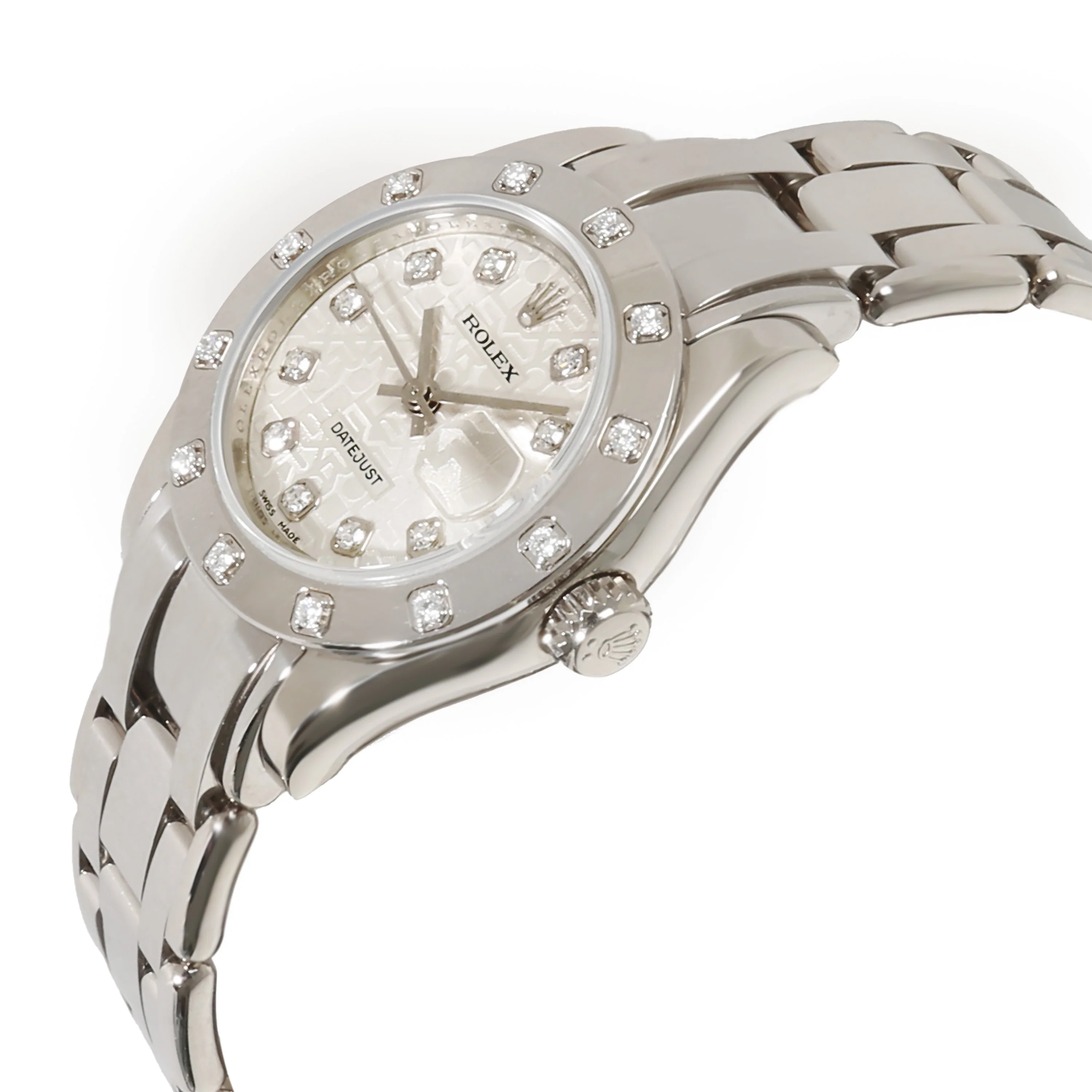 Pearlmaster 80319 Womens Watch in 18kt White Gold - Image 3
