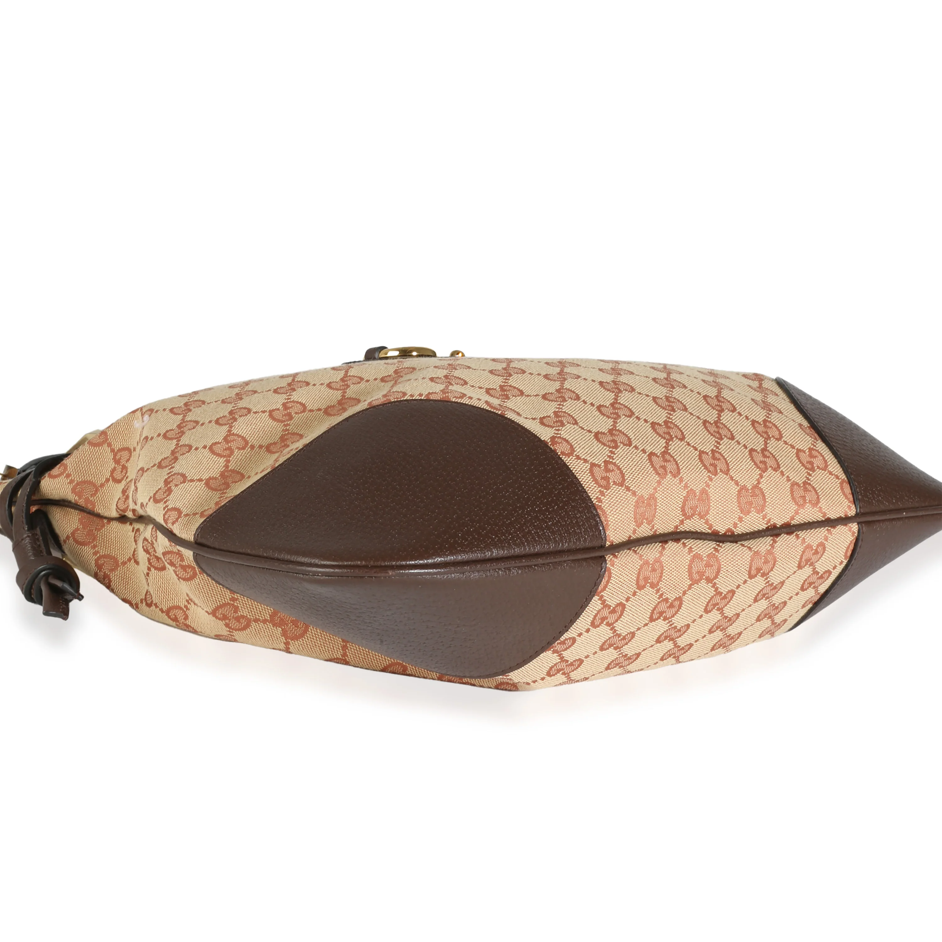 Beige GG Canvas Textured Dollar Calfskin Horsebit 1955 Top Messenger - Image 6