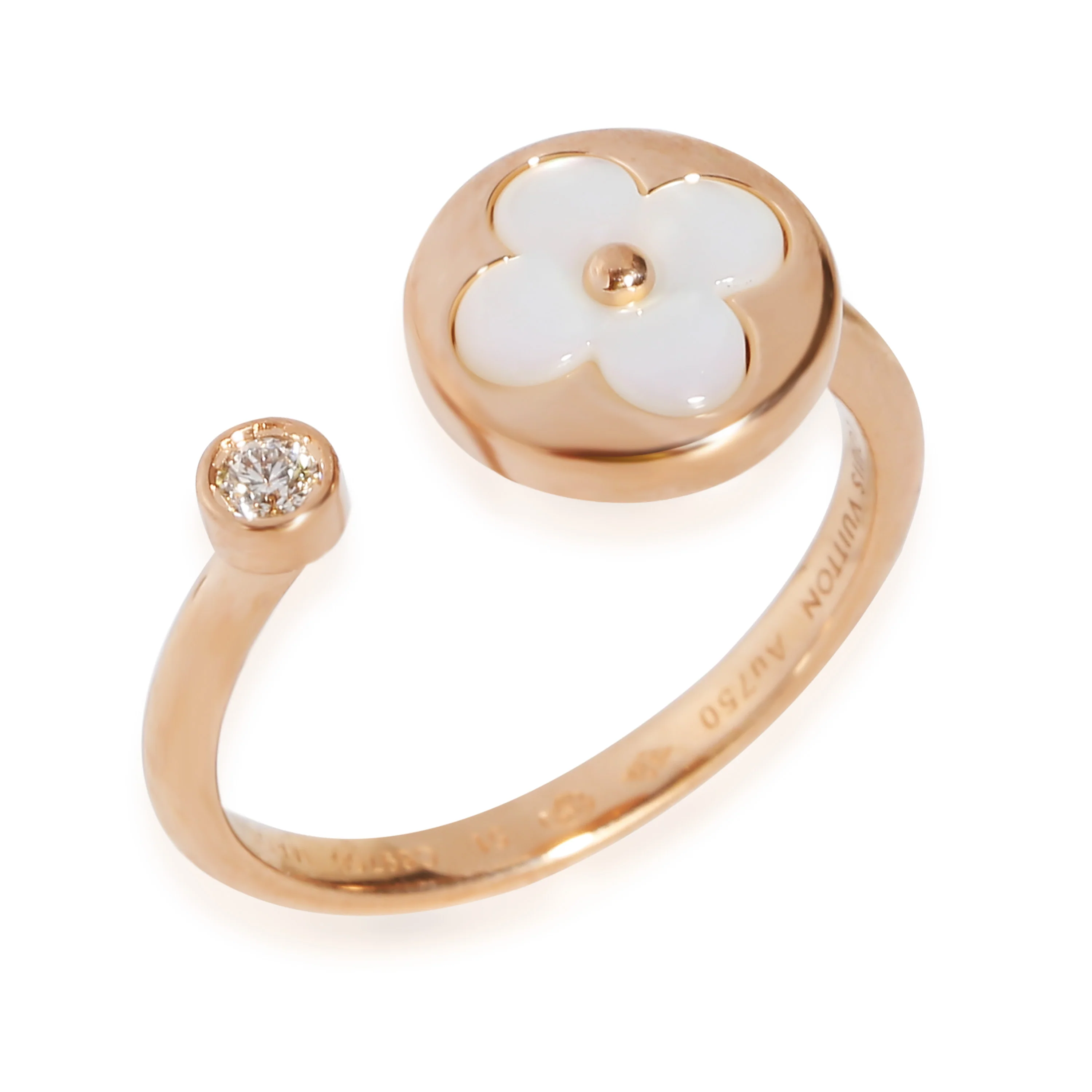 Color Blossom Fashion Ring in 18k Rose Gold 0.04 CTW - Image 3
