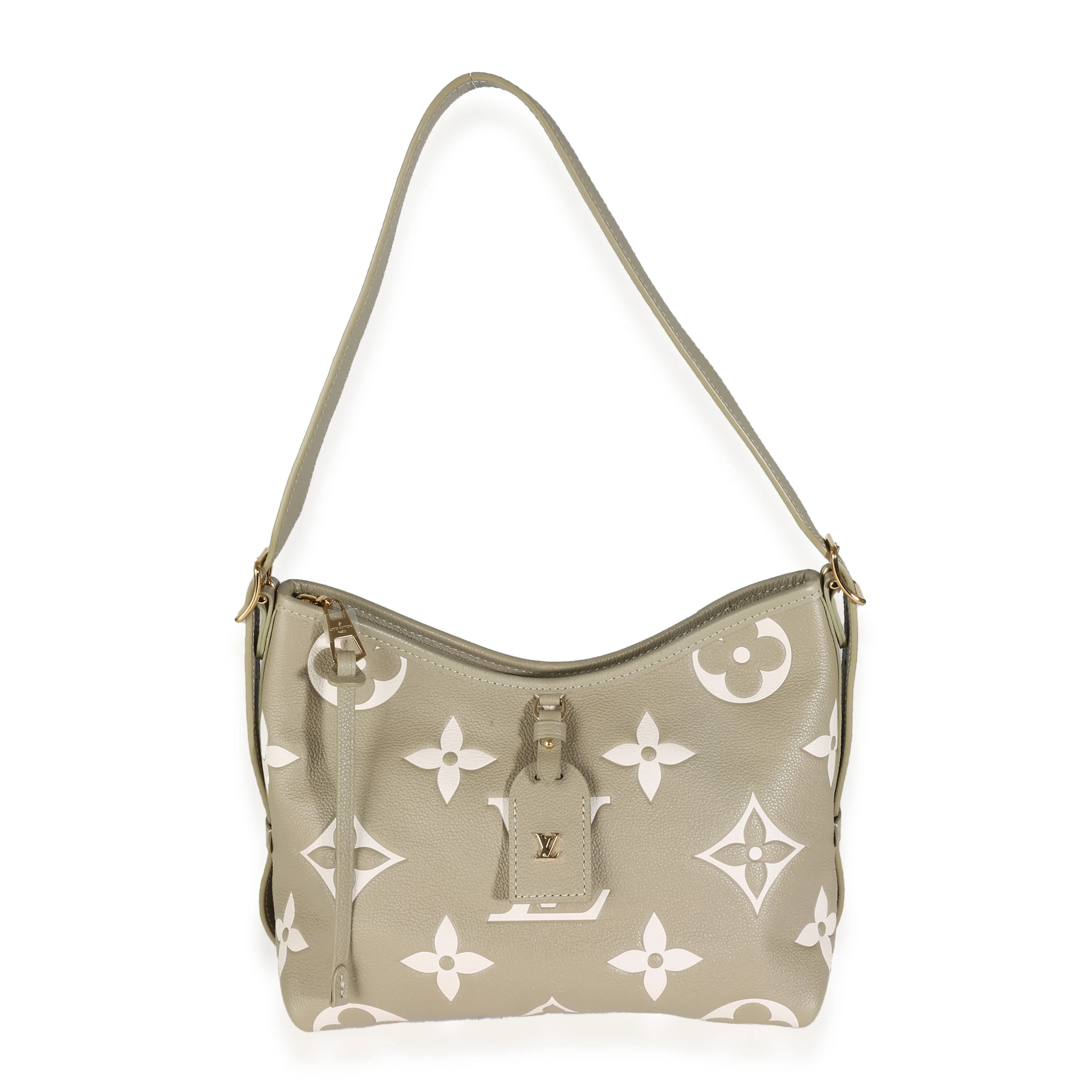 Khaki Cream Bicolour Monogram Empreinte CarryAll PM - Image 8