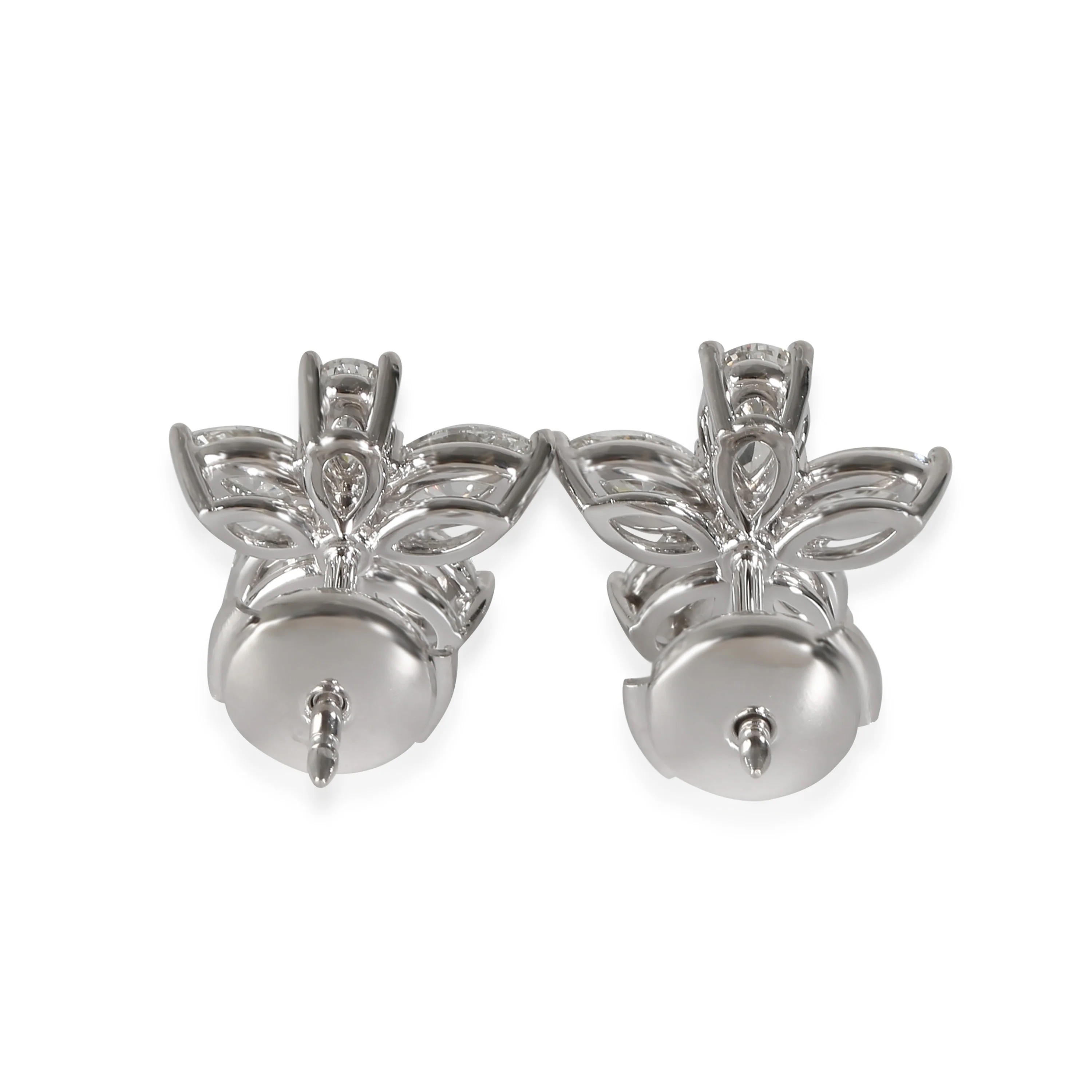 Victoria Earrings in  Platinum 1.77 CTW - Image 3