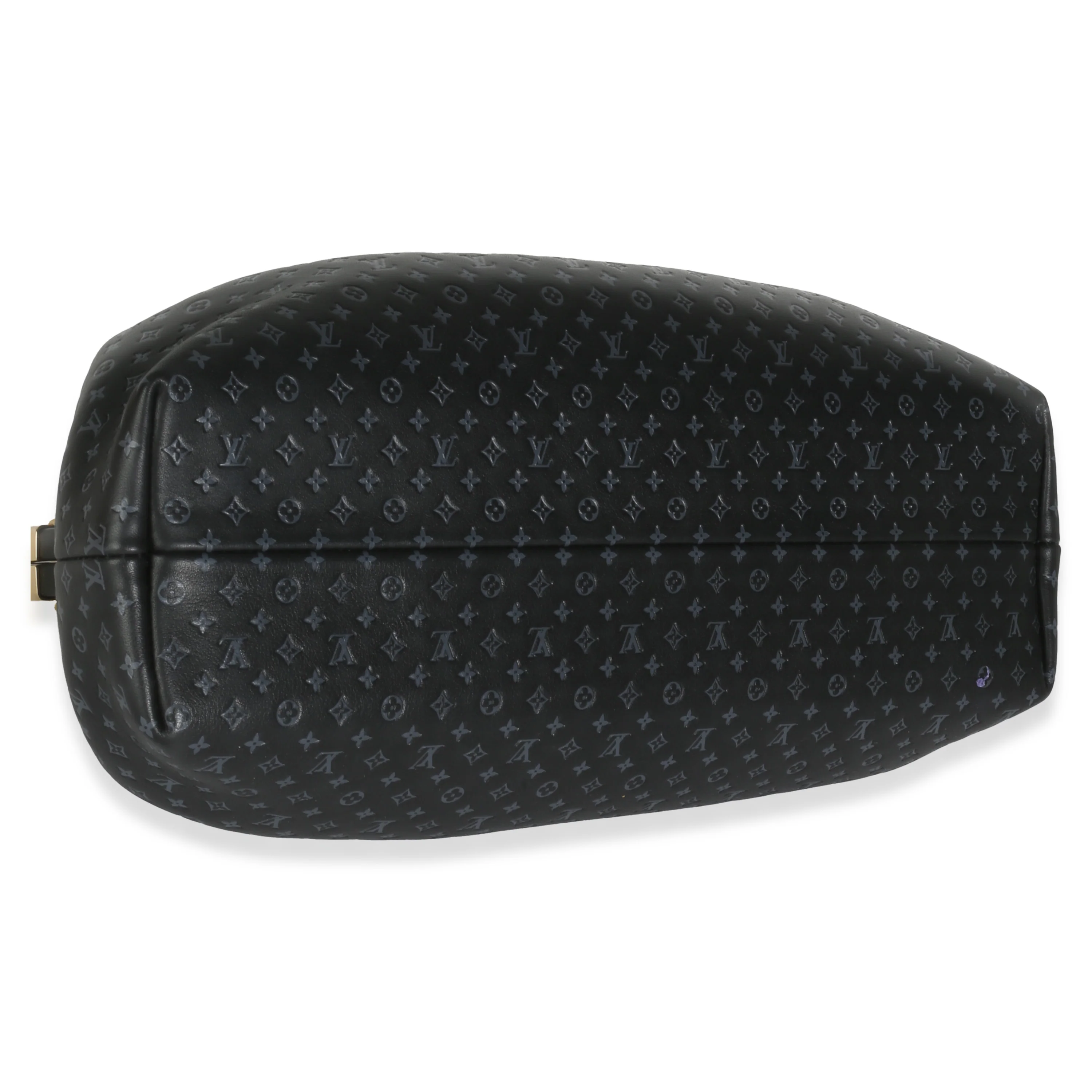 Black Calfskin Nanogram Monogram Clutch - Image 6
