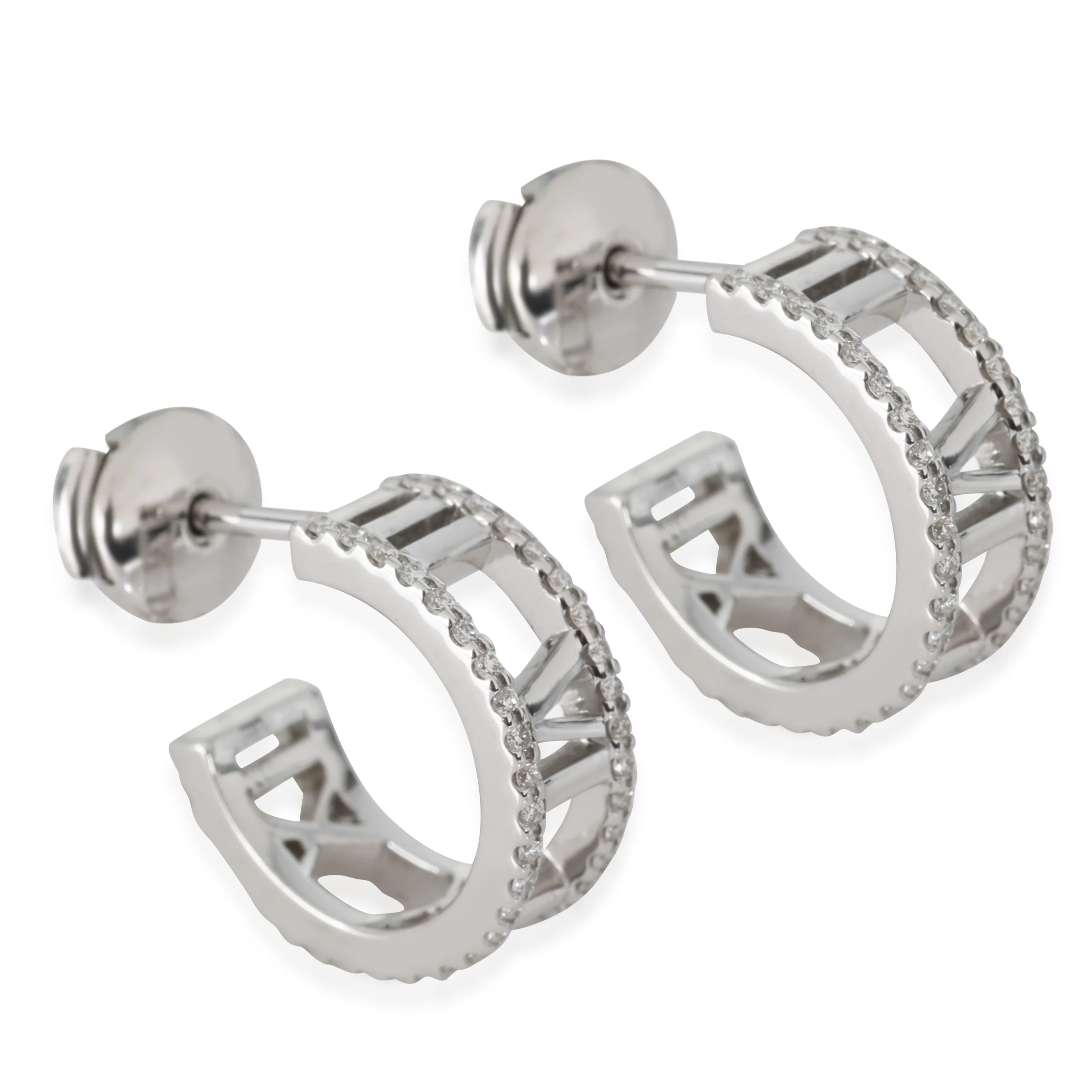 Atlas Earring in 18k White Gold 0.3 CTW - Image 2